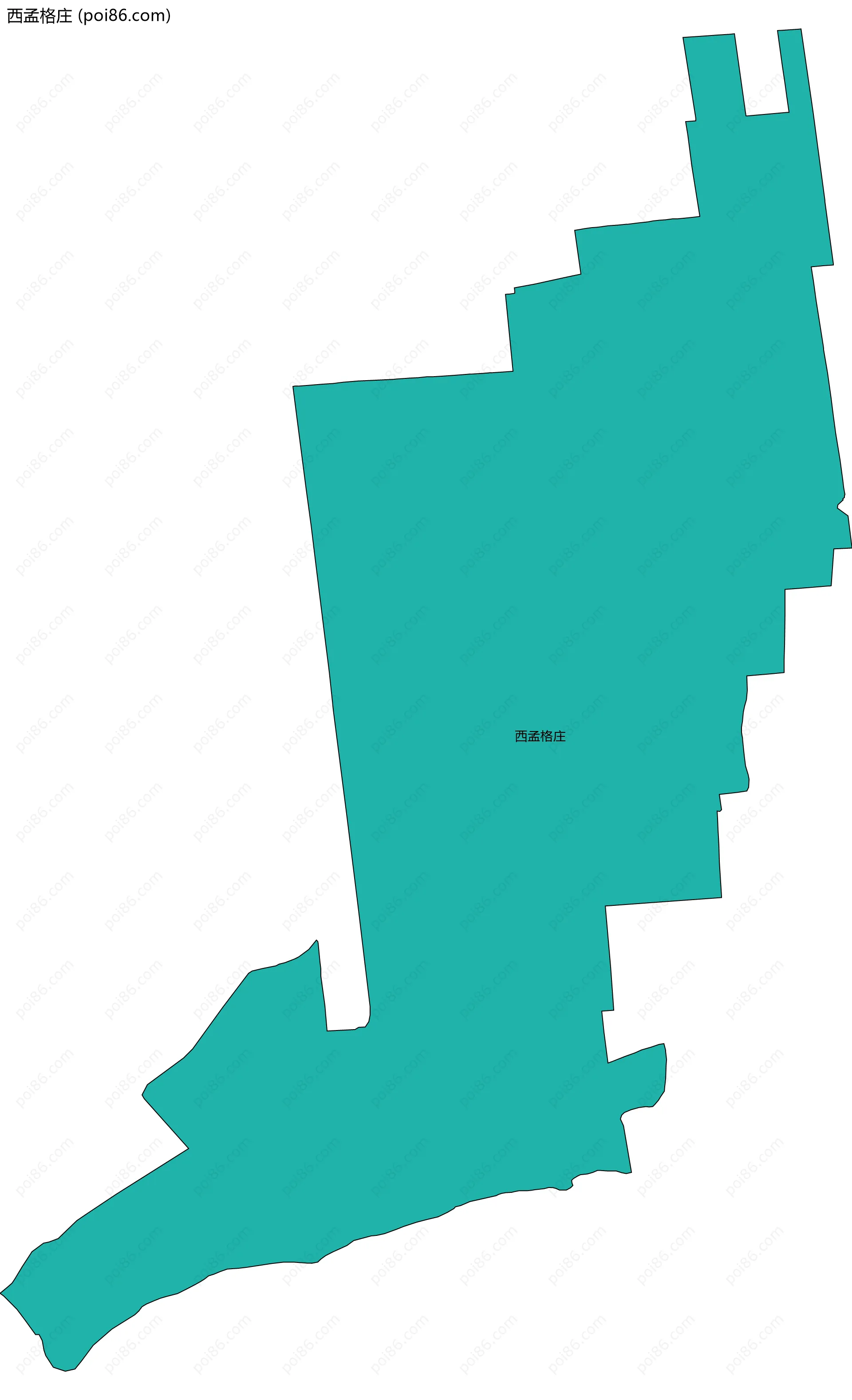 西孟格庄边界地图