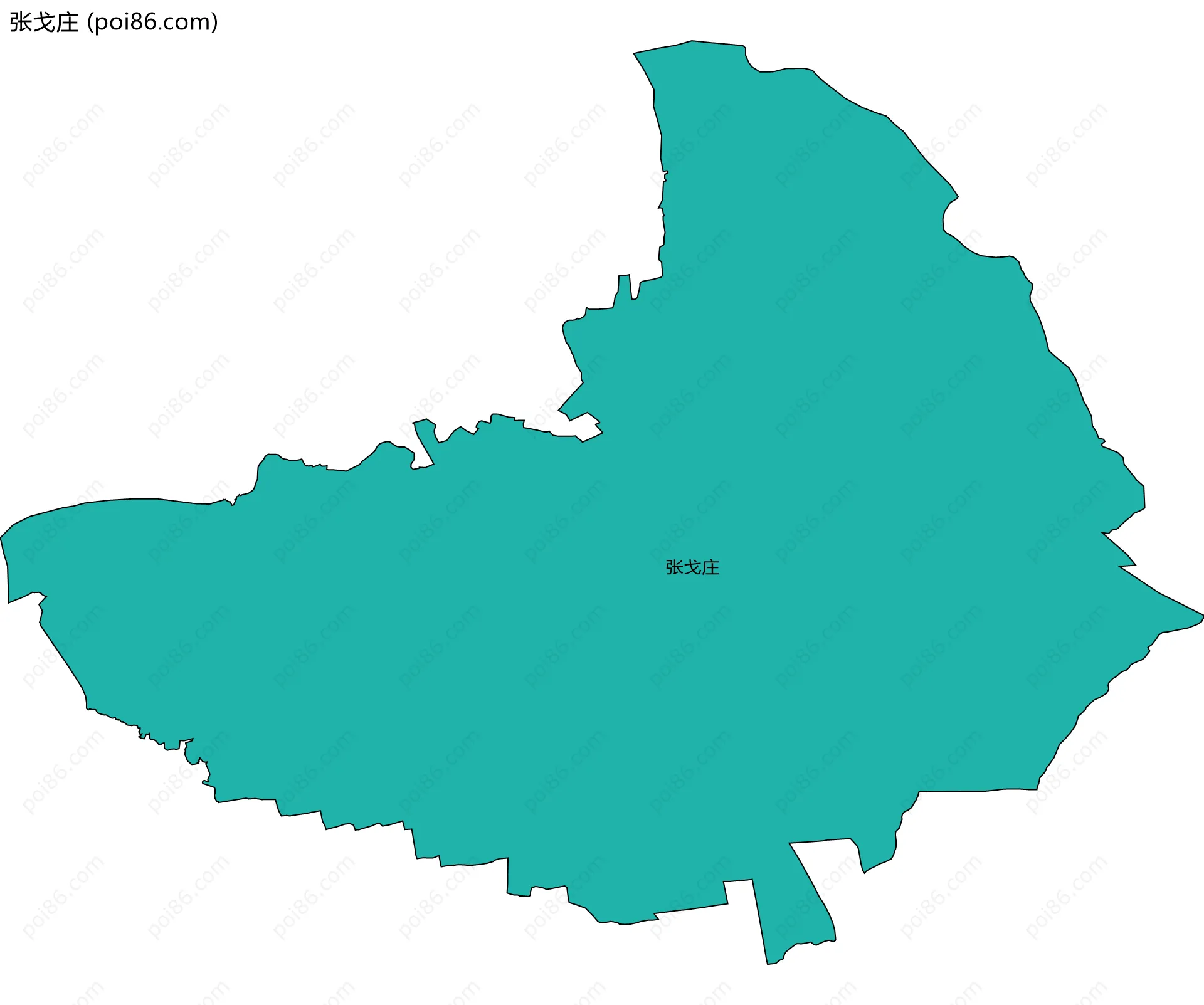 张戈庄边界地图