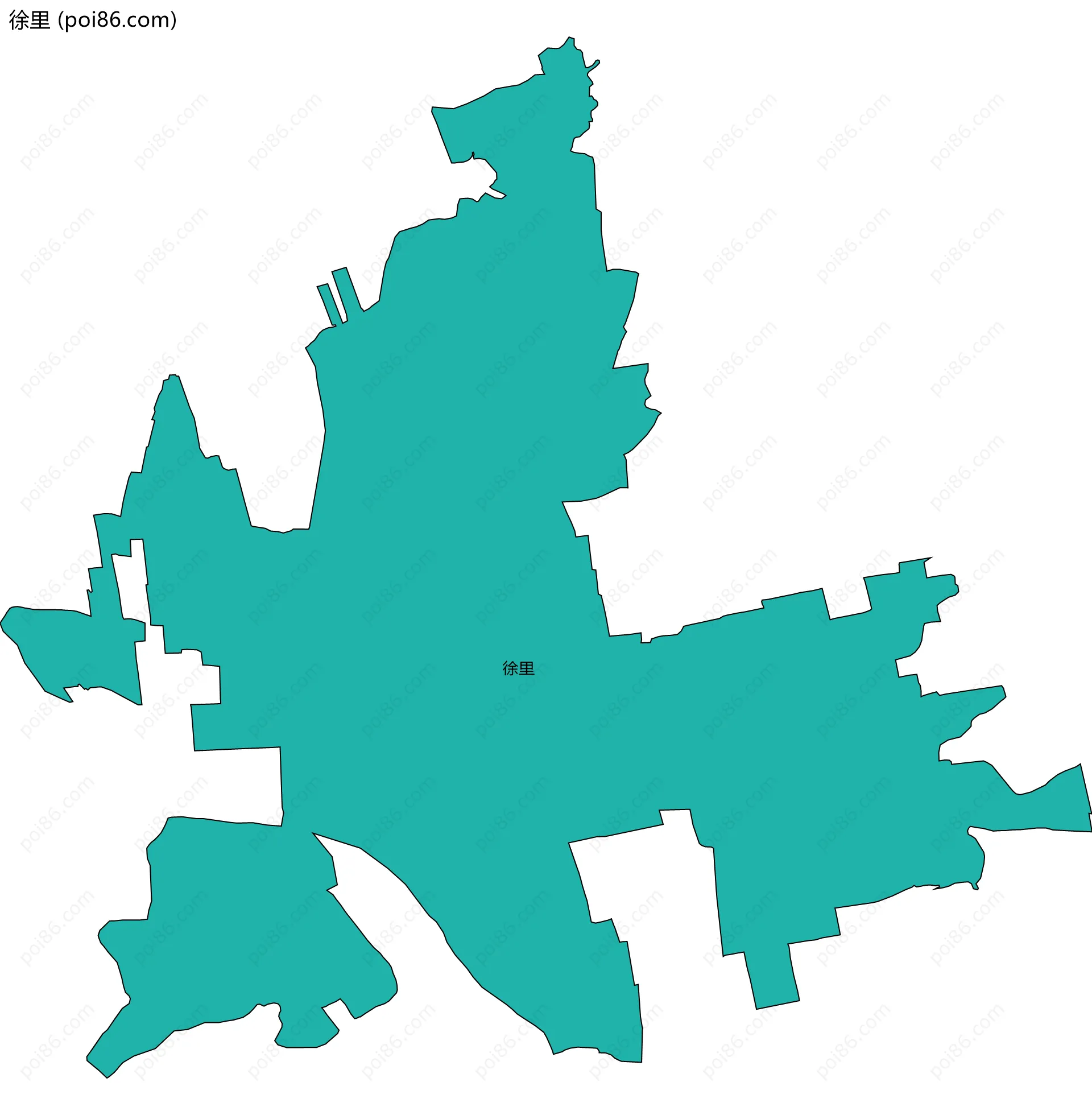 徐里边界地图
