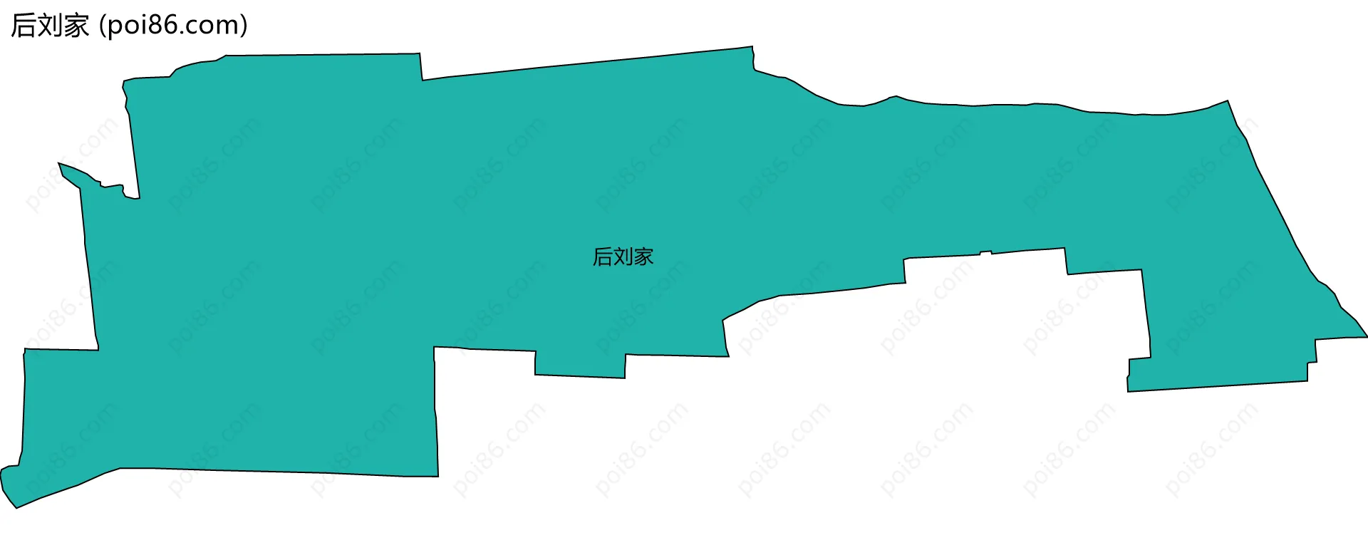 后刘家边界地图