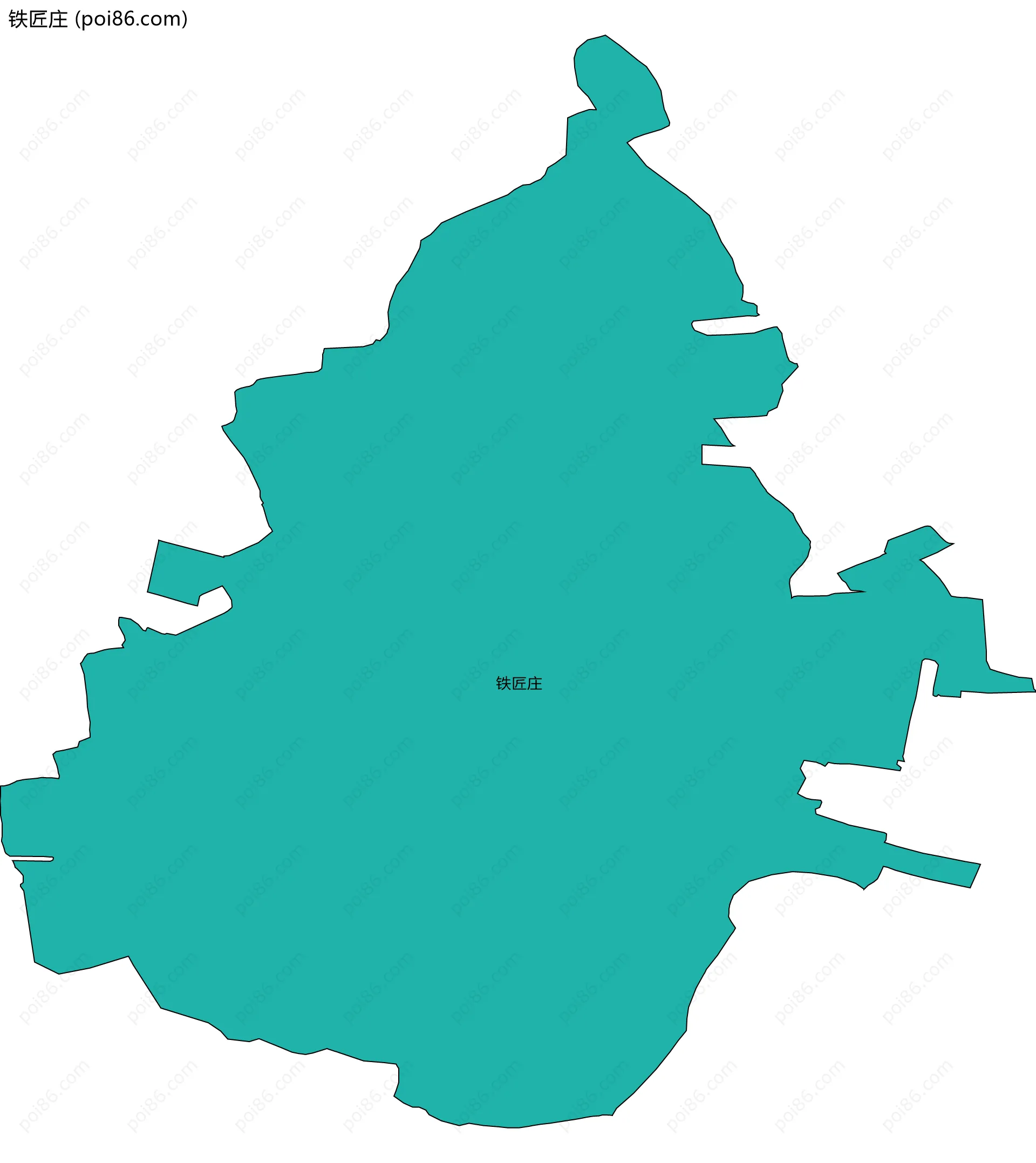 铁匠庄边界地图