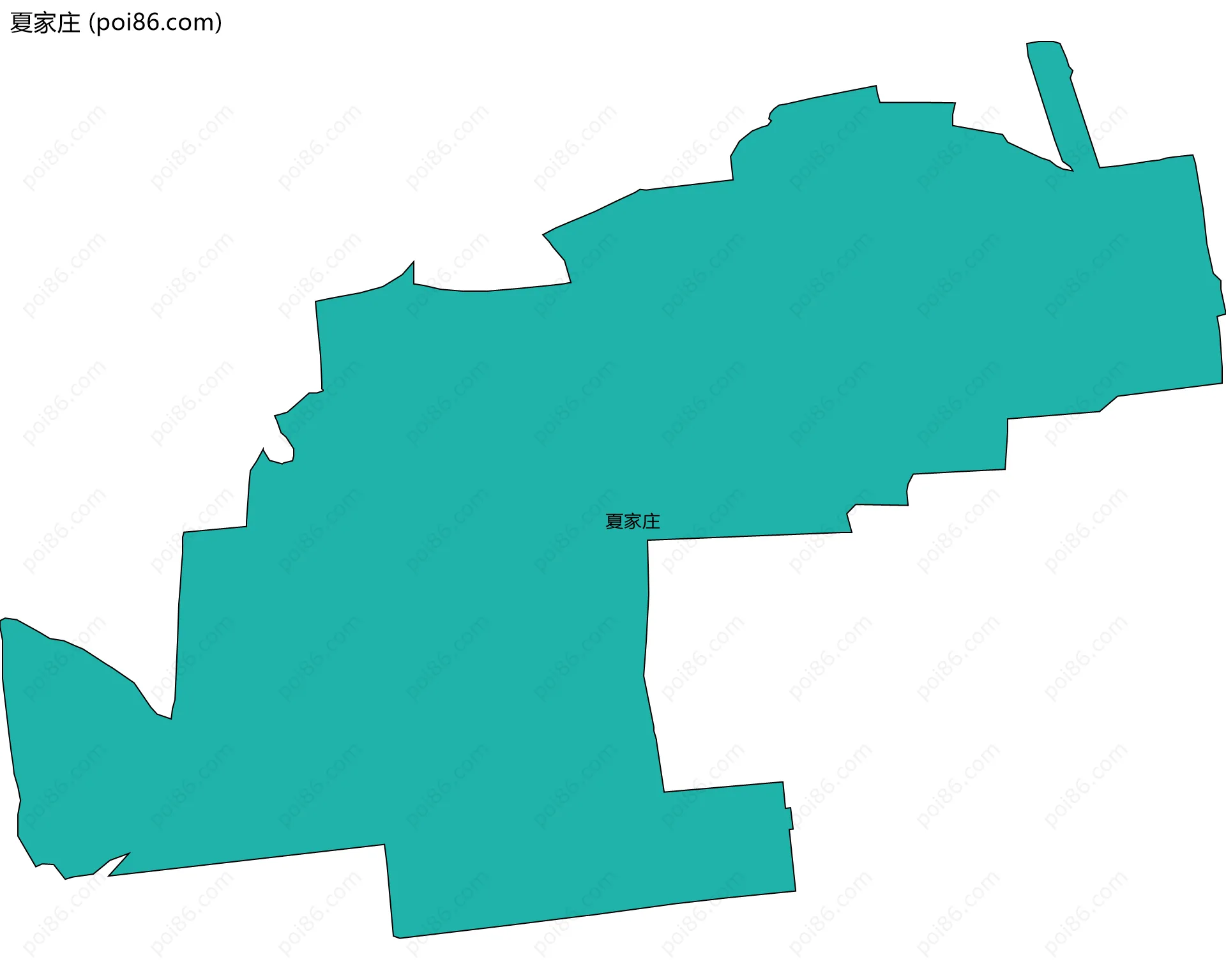 夏家庄边界地图