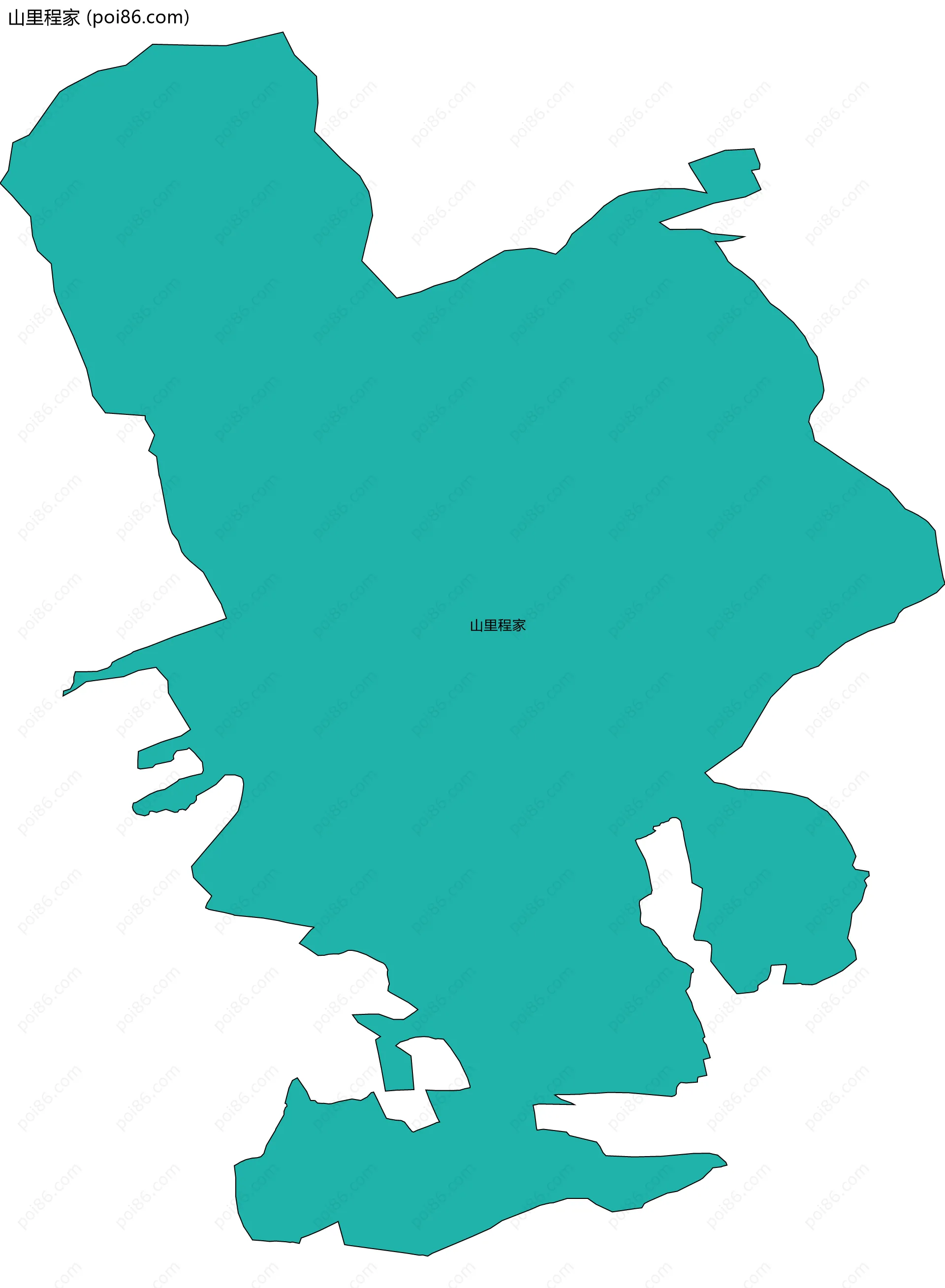 山里程家边界地图