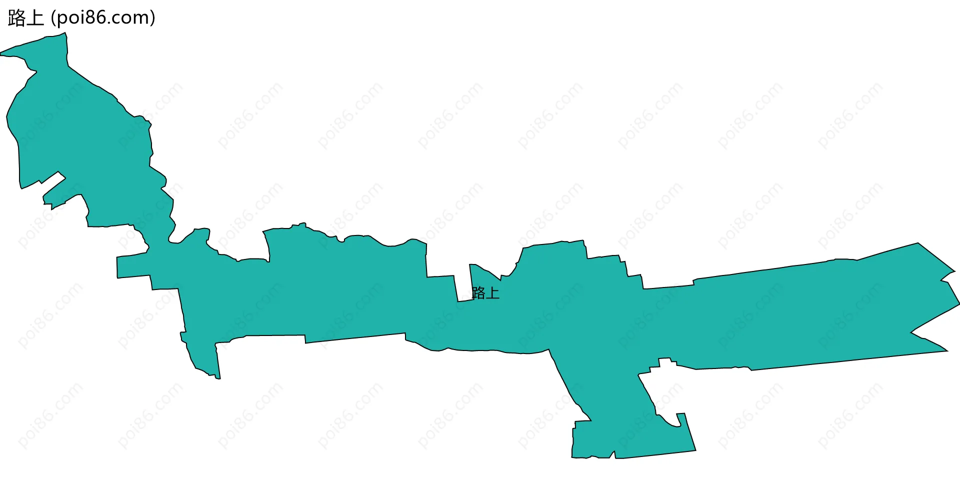 路上边界地图