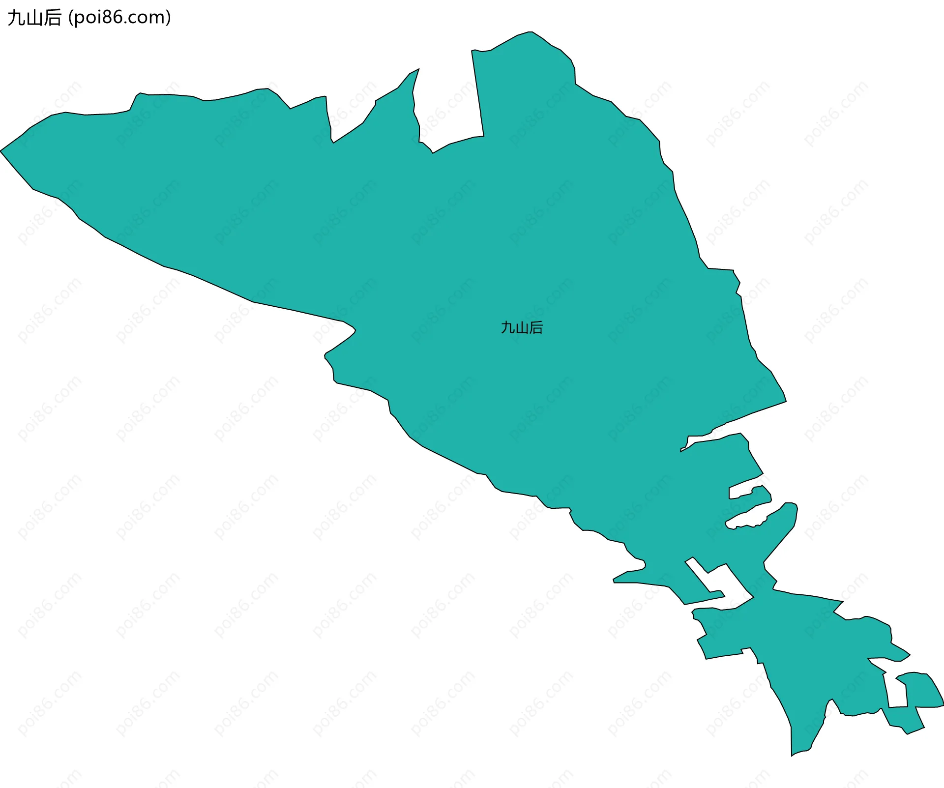 九山后边界地图