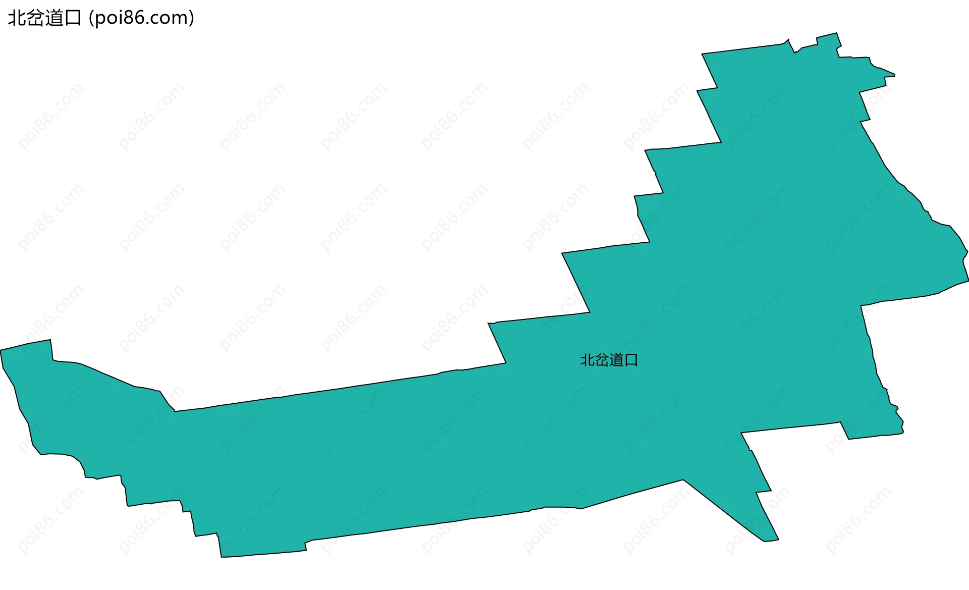 北岔道口边界地图
