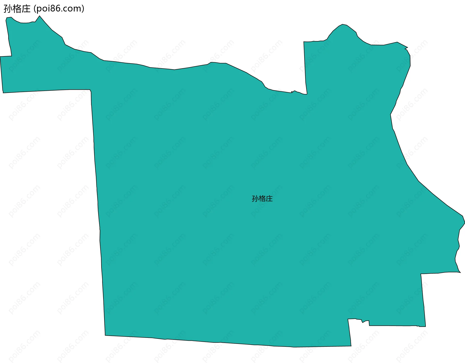 孙格庄边界地图