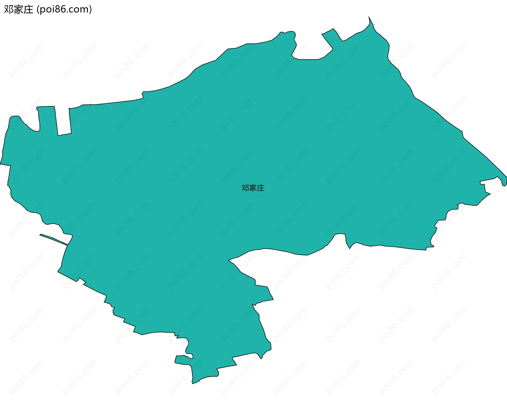邓家庄边界地图
