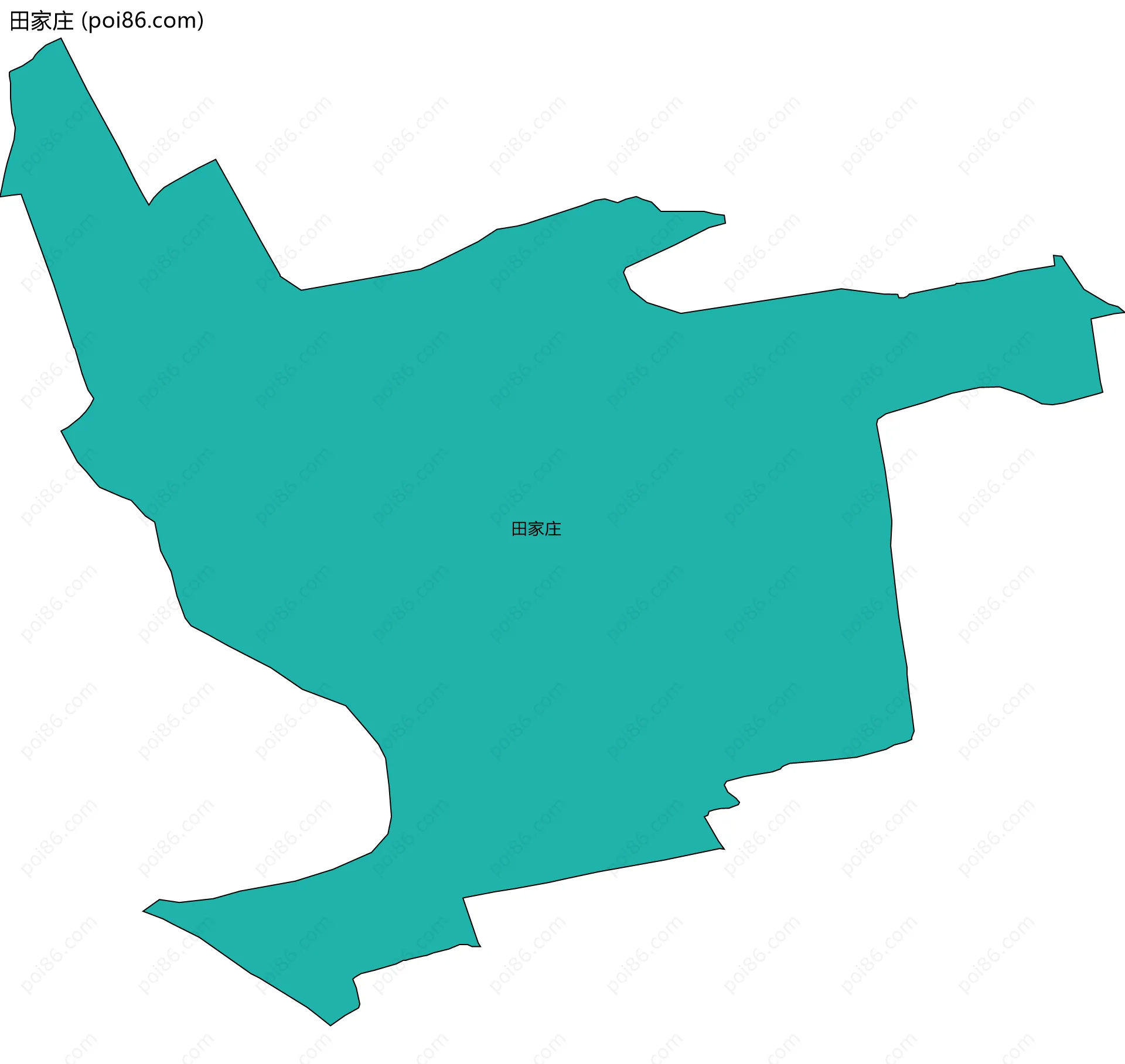 田家庄边界地图