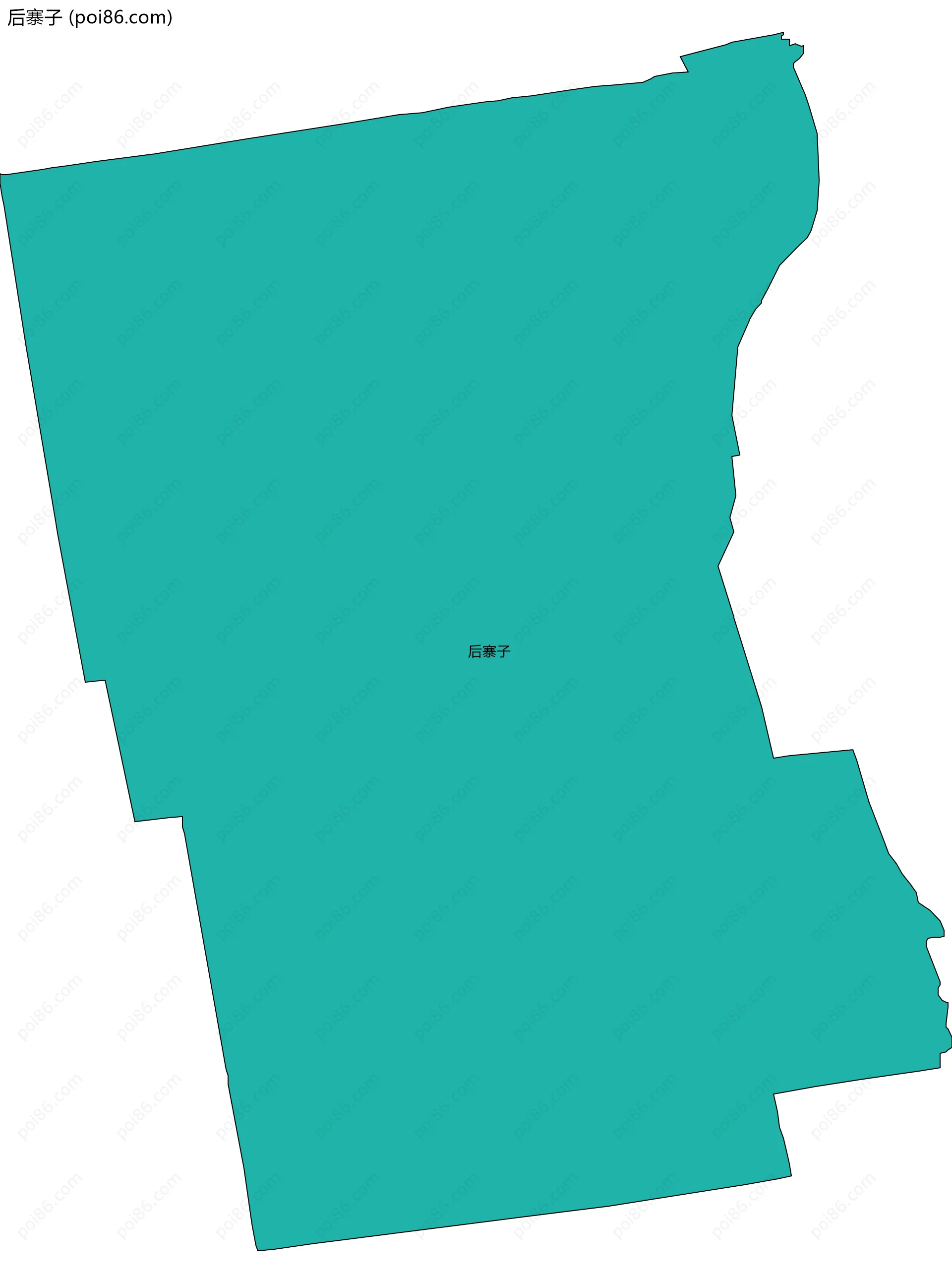 后寨子边界地图