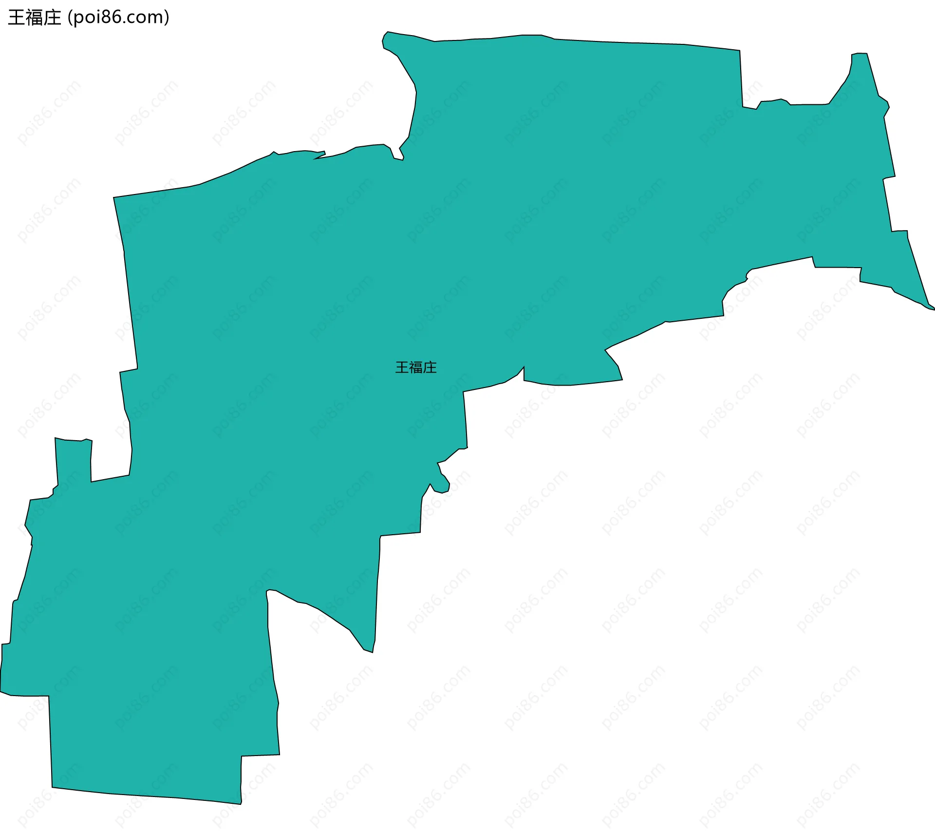 王福庄边界地图