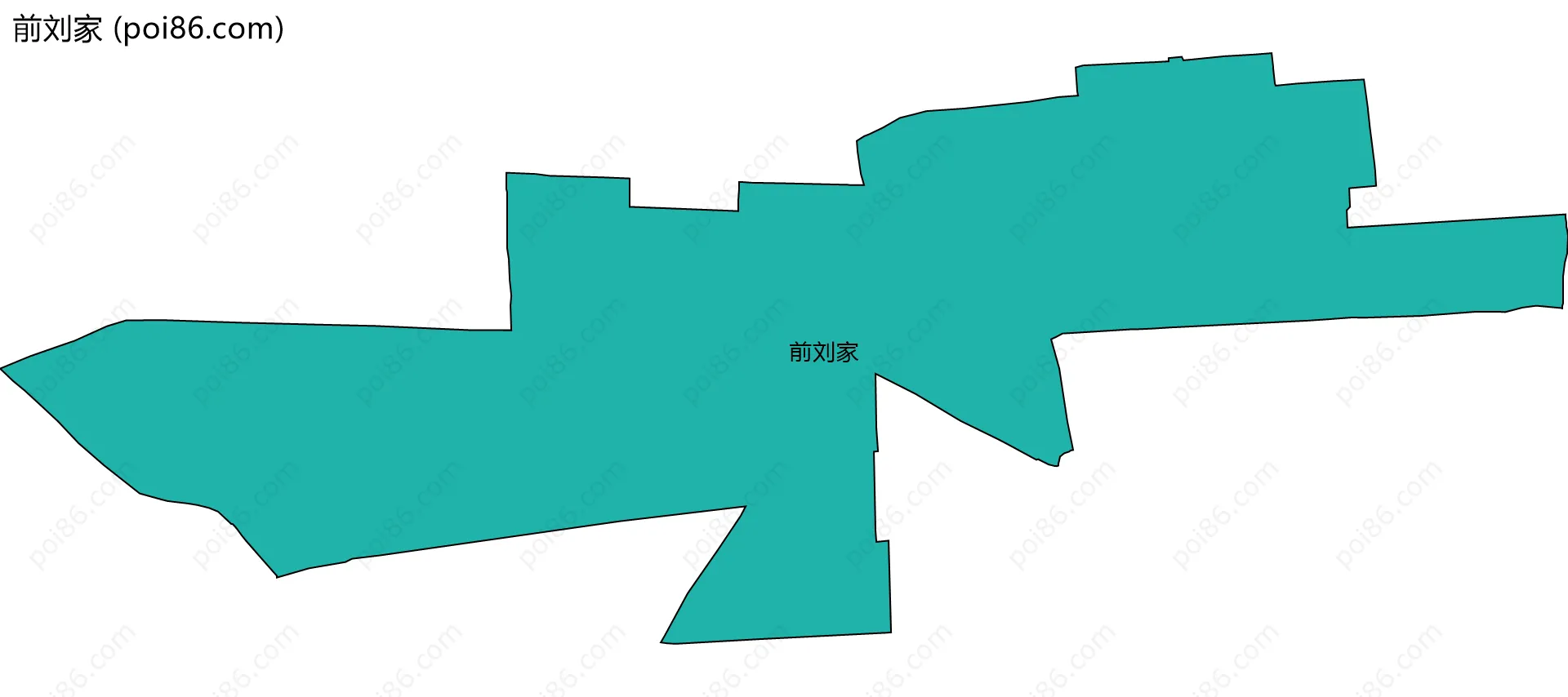 前刘家边界地图