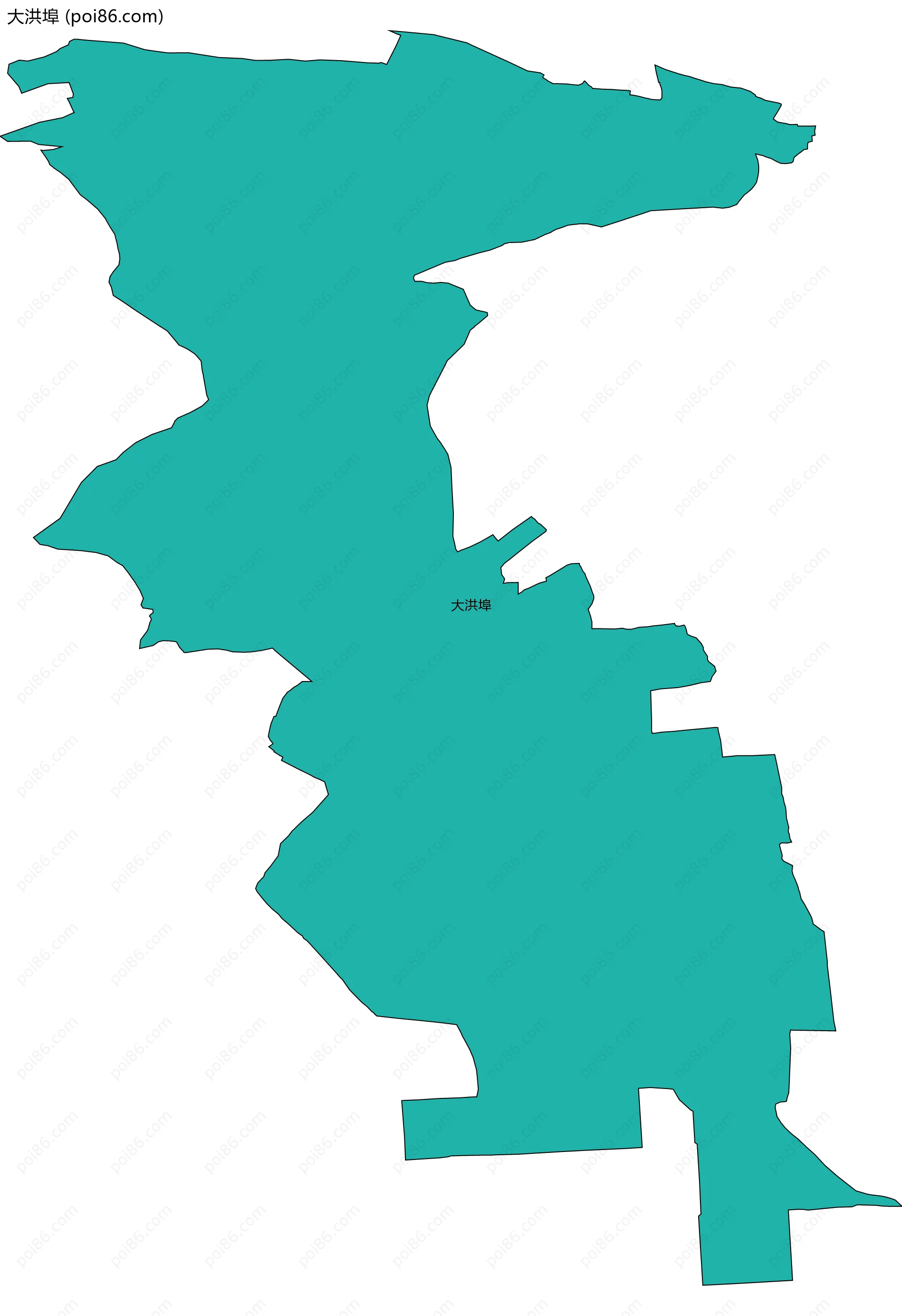 大洪埠边界地图