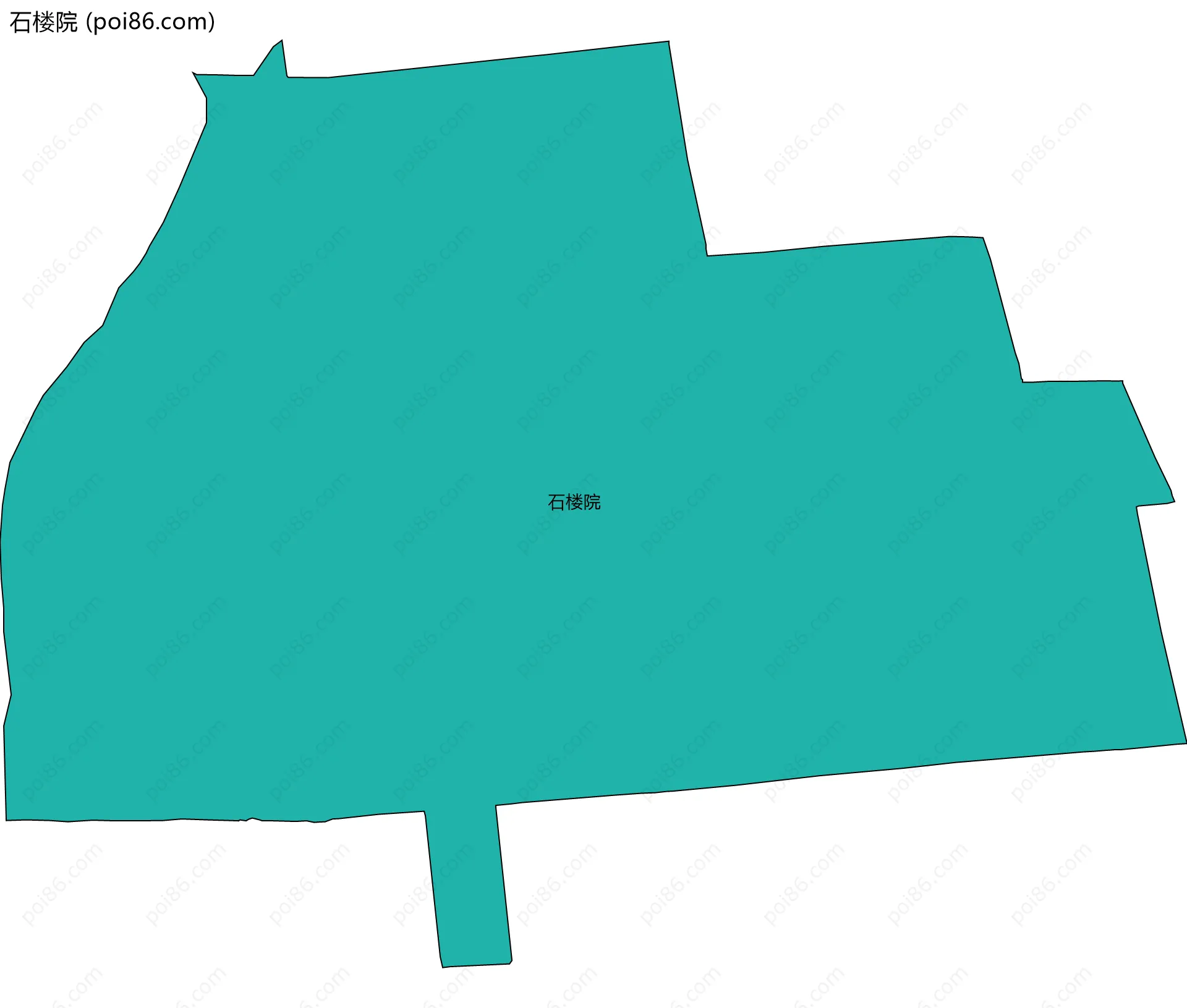 石楼院边界地图