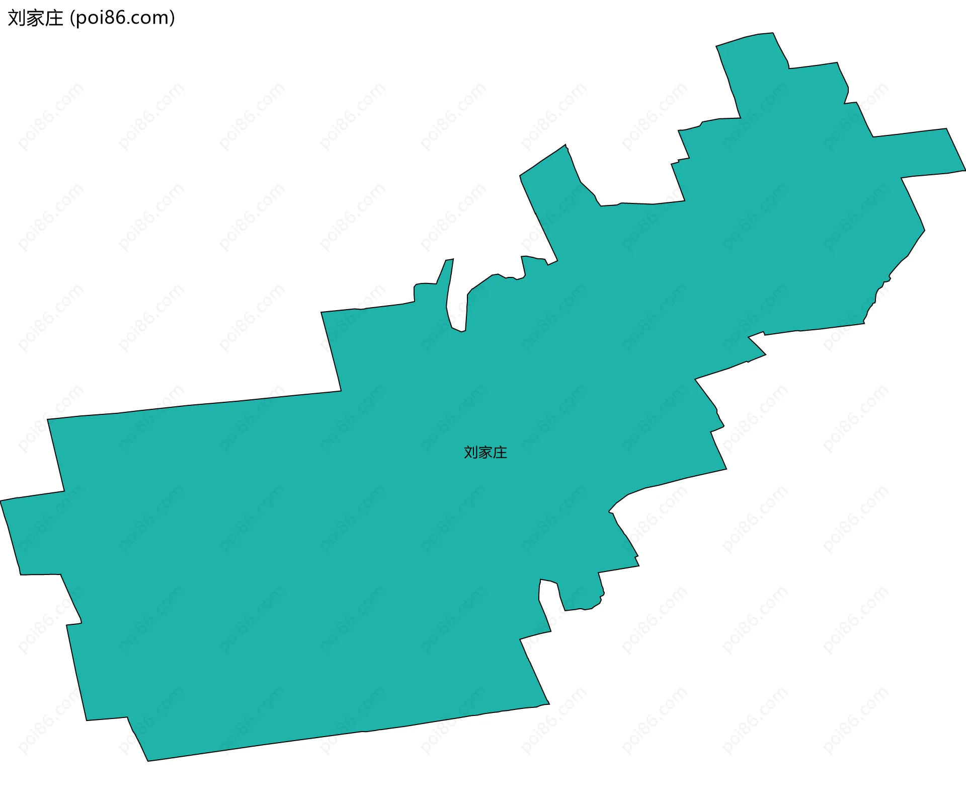 刘家庄边界地图
