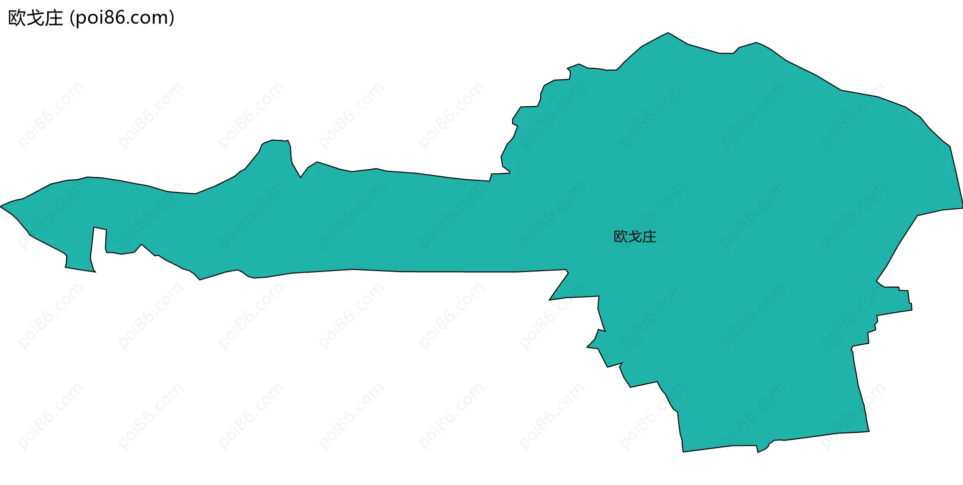 欧戈庄边界地图