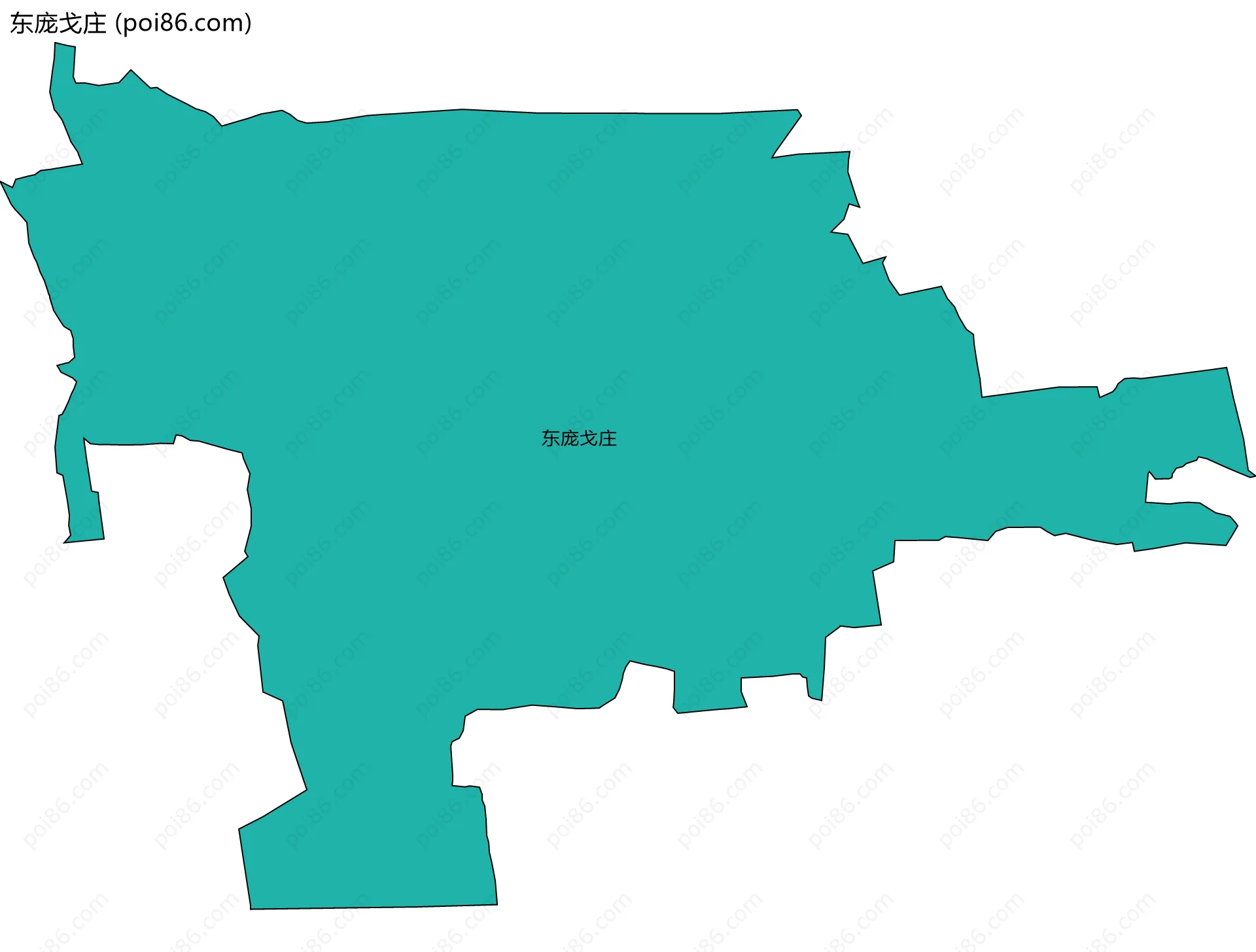 东庞戈庄边界地图