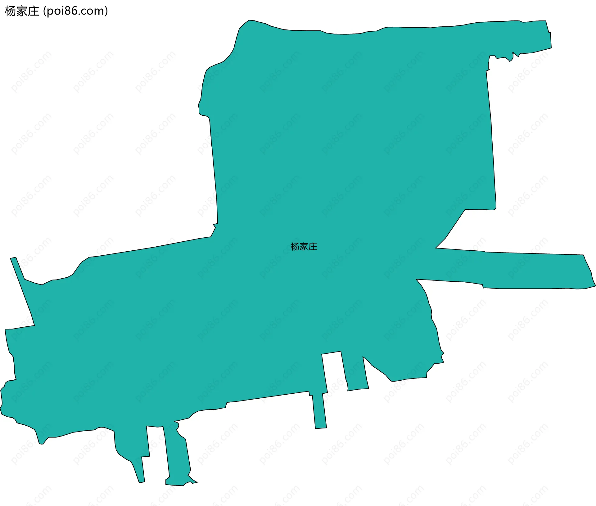 杨家庄边界地图