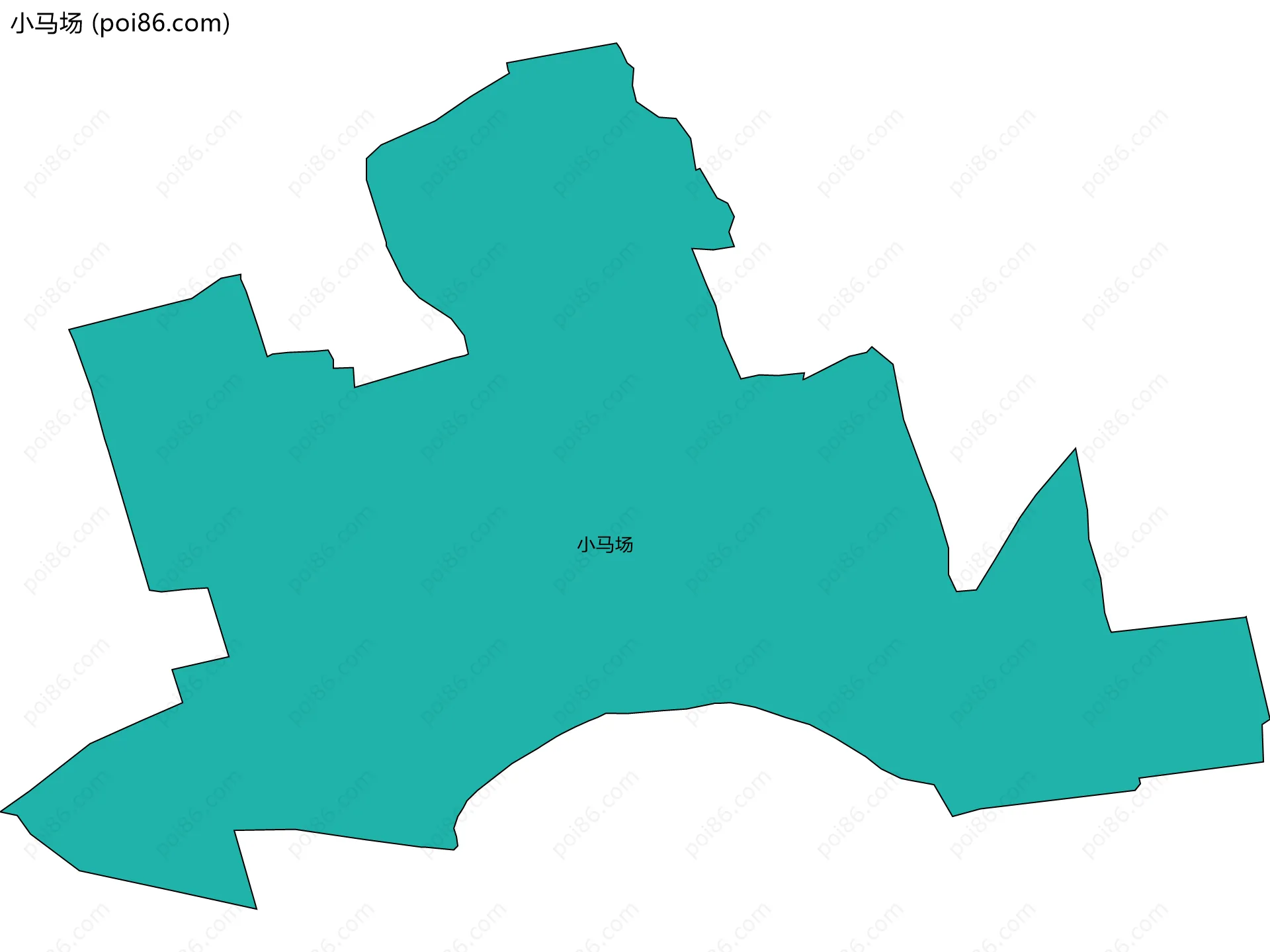 小马场边界地图