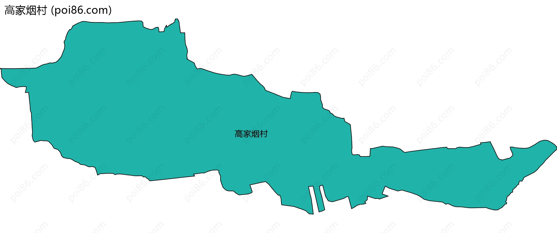 高家烟村边界地图