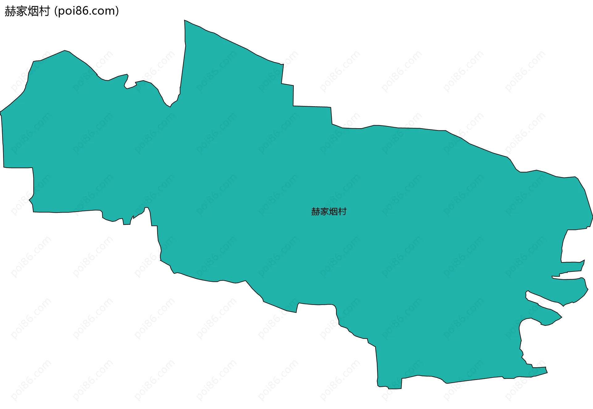 赫家烟村边界地图