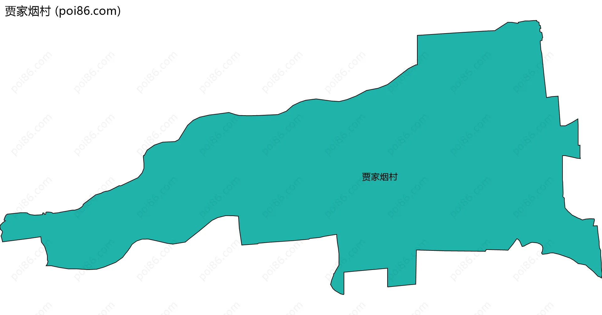 贾家烟村边界地图