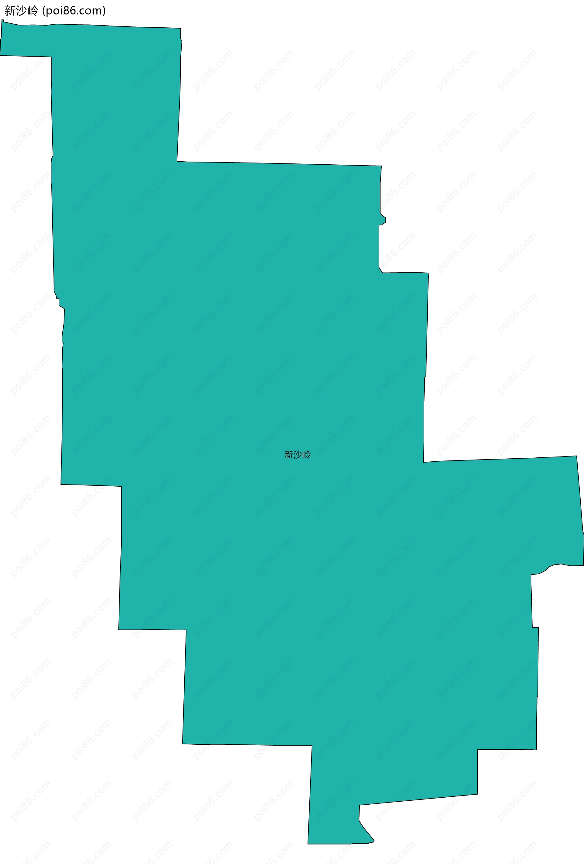 新沙岭边界地图