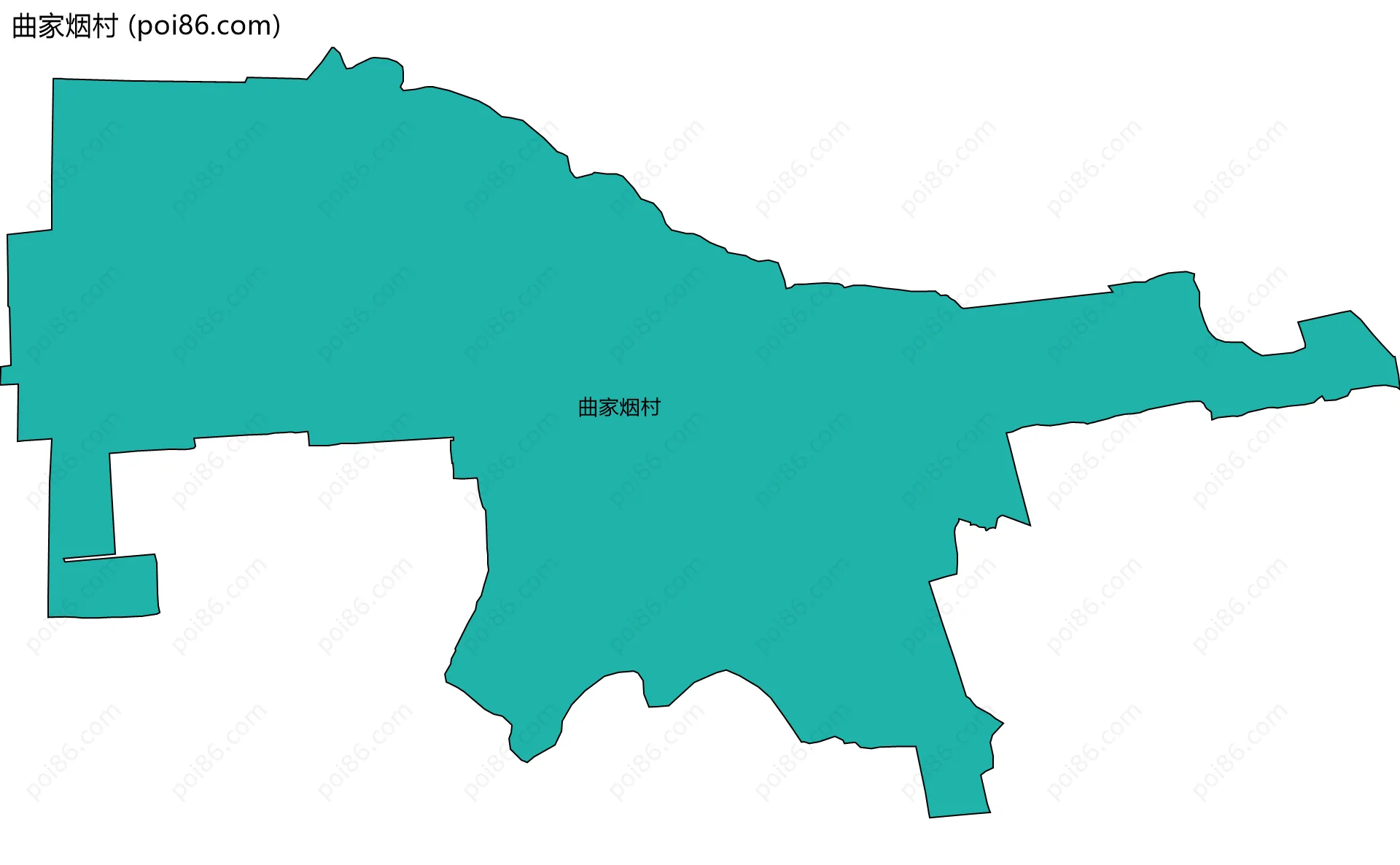 曲家烟村边界地图