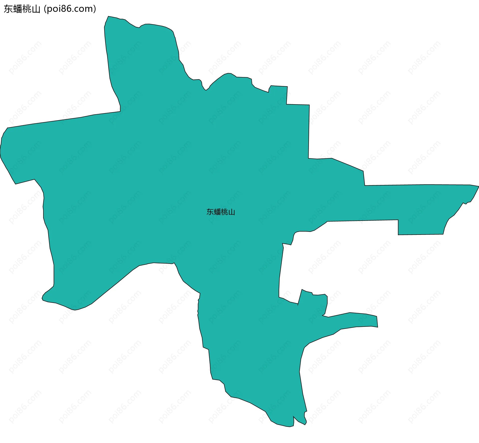 东蟠桃山边界地图