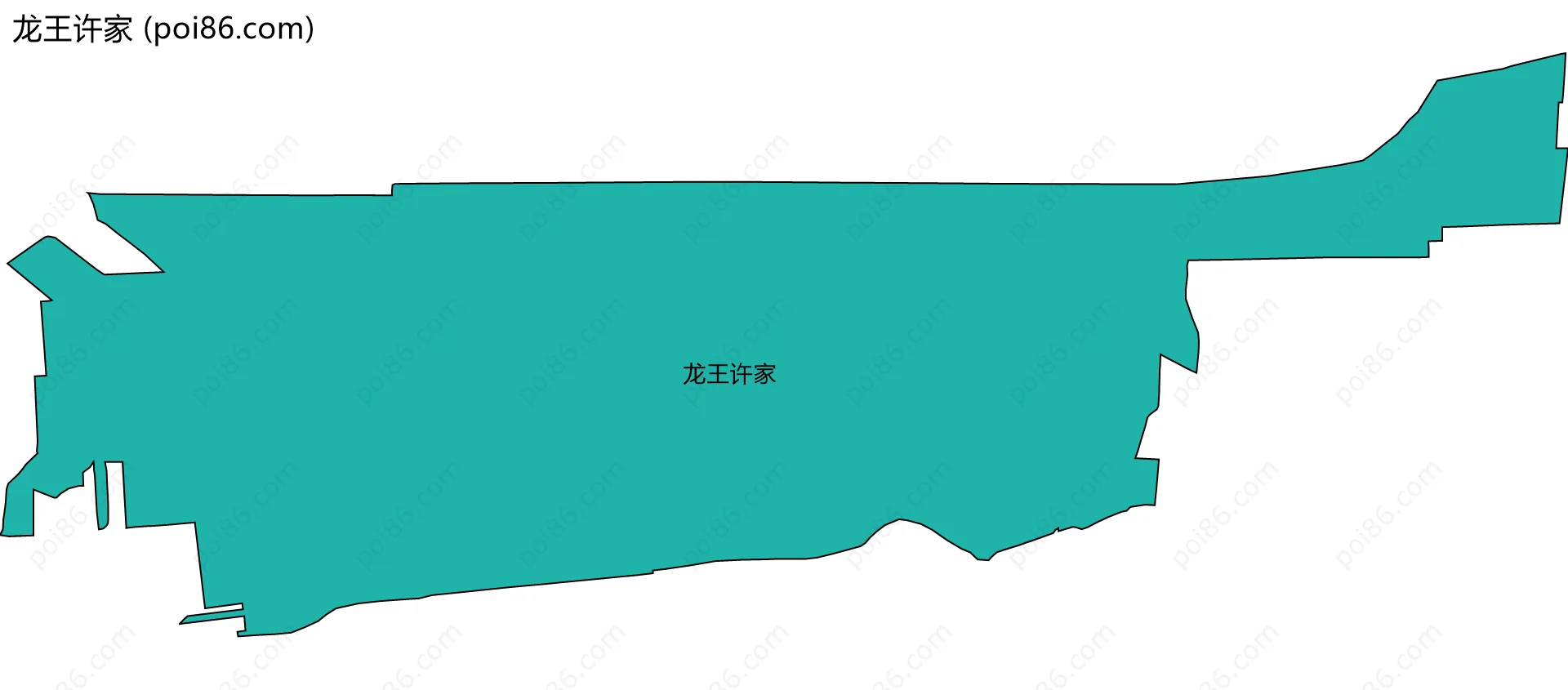 龙王许家边界地图