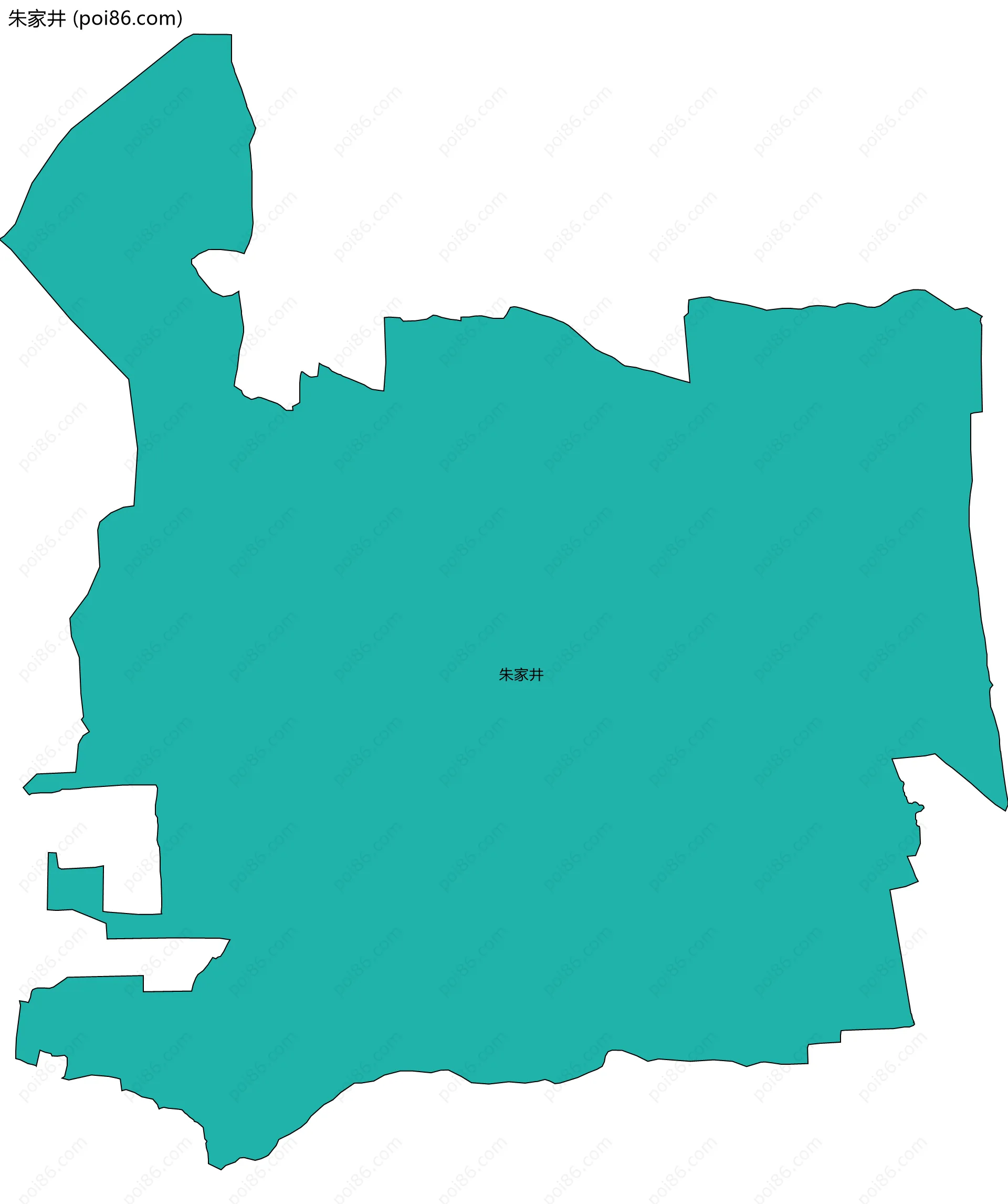 朱家井边界地图