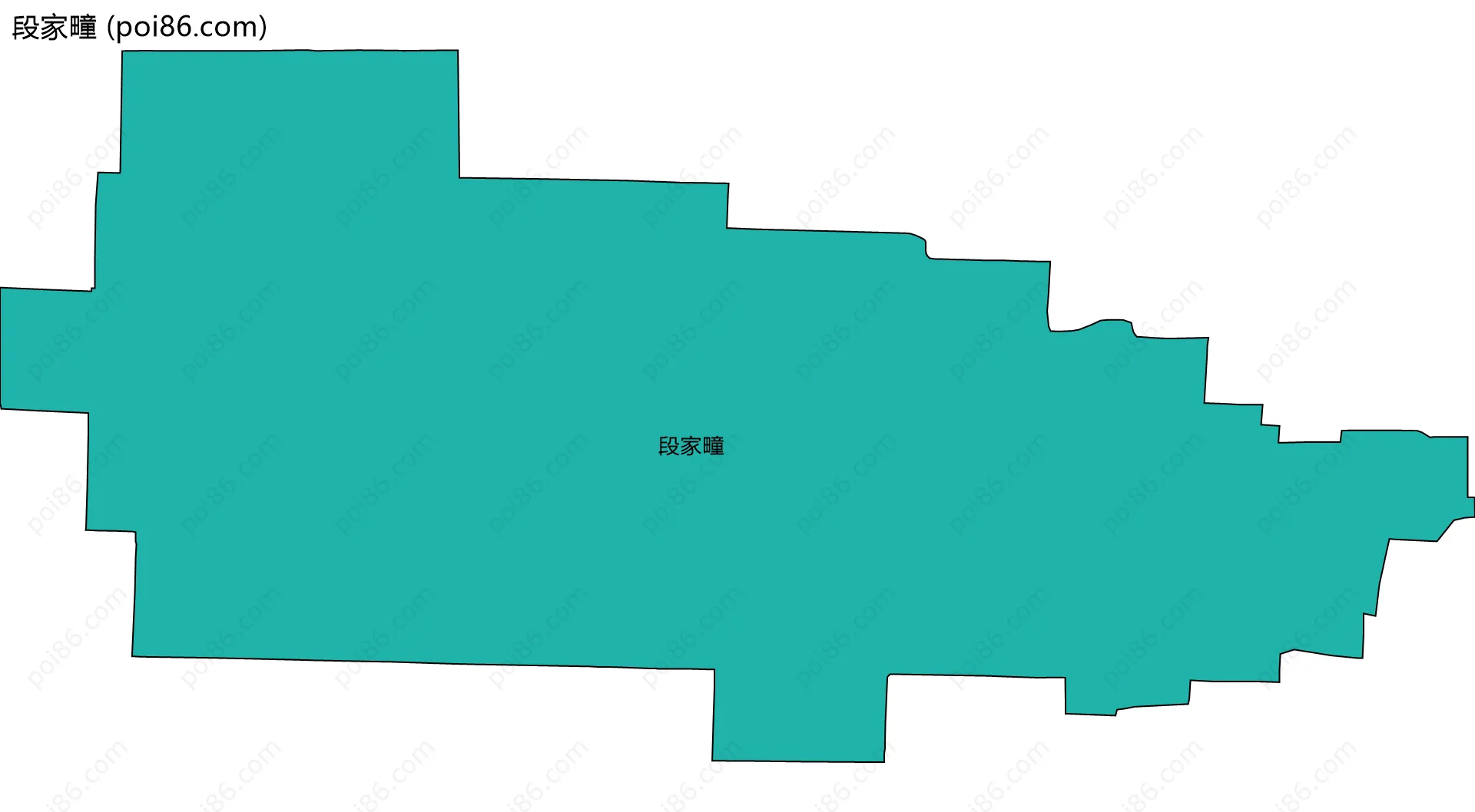 段家疃边界地图