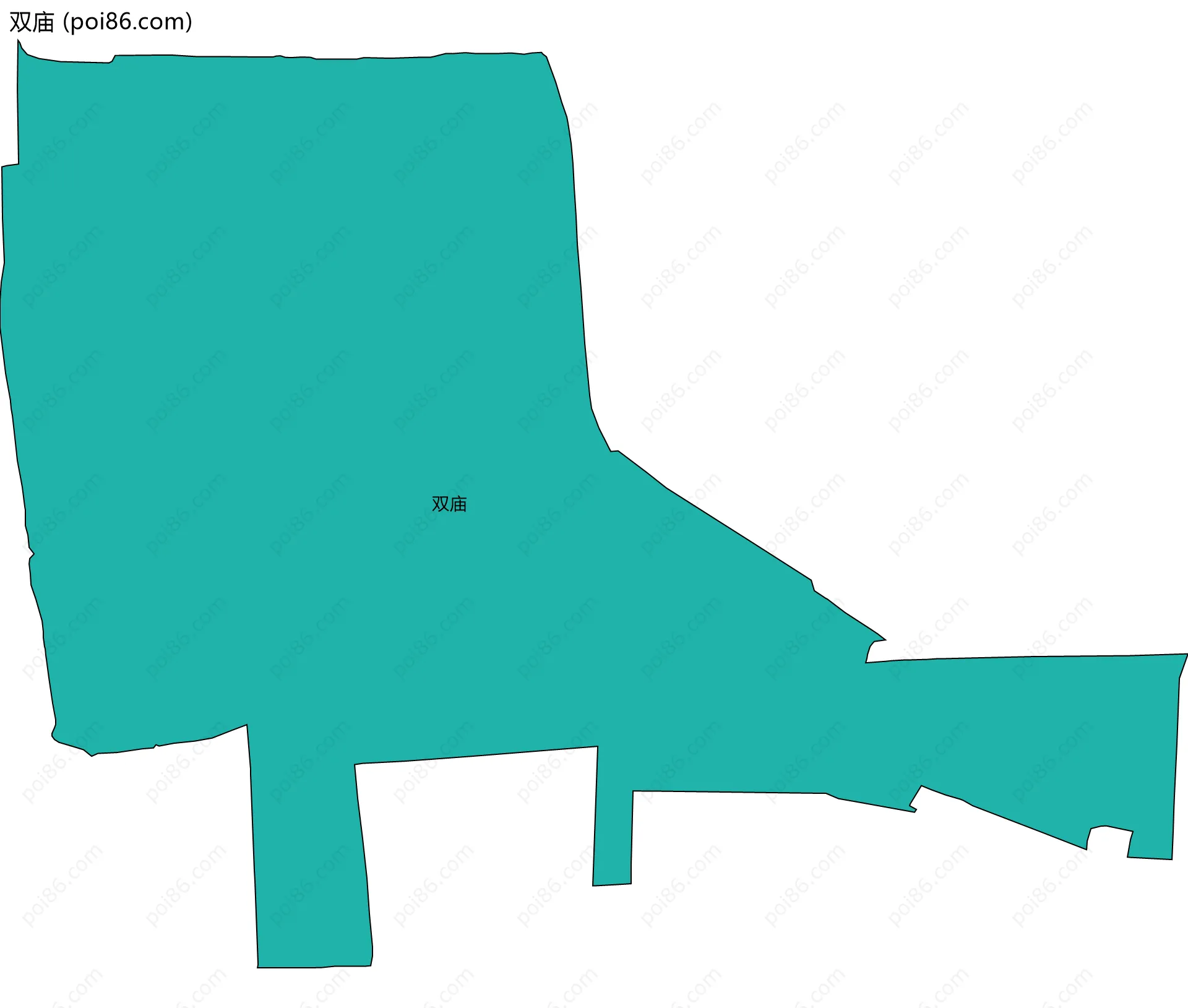 双庙边界地图