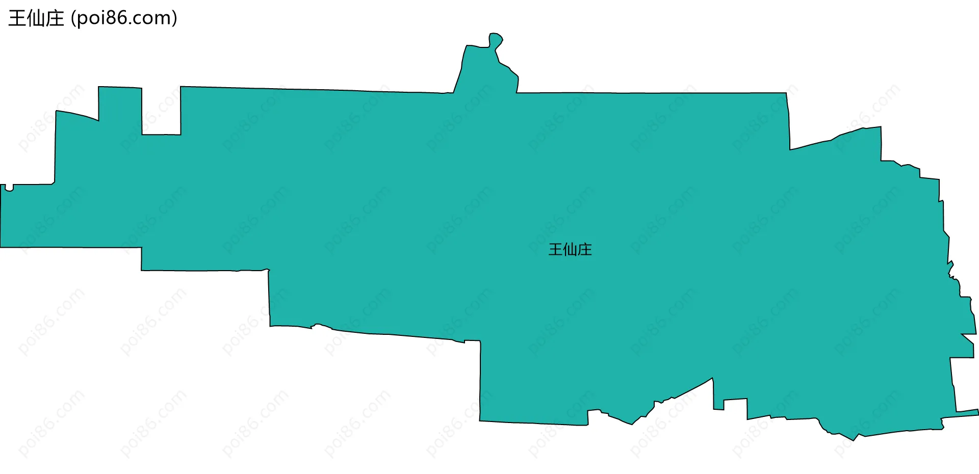 王仙庄边界地图