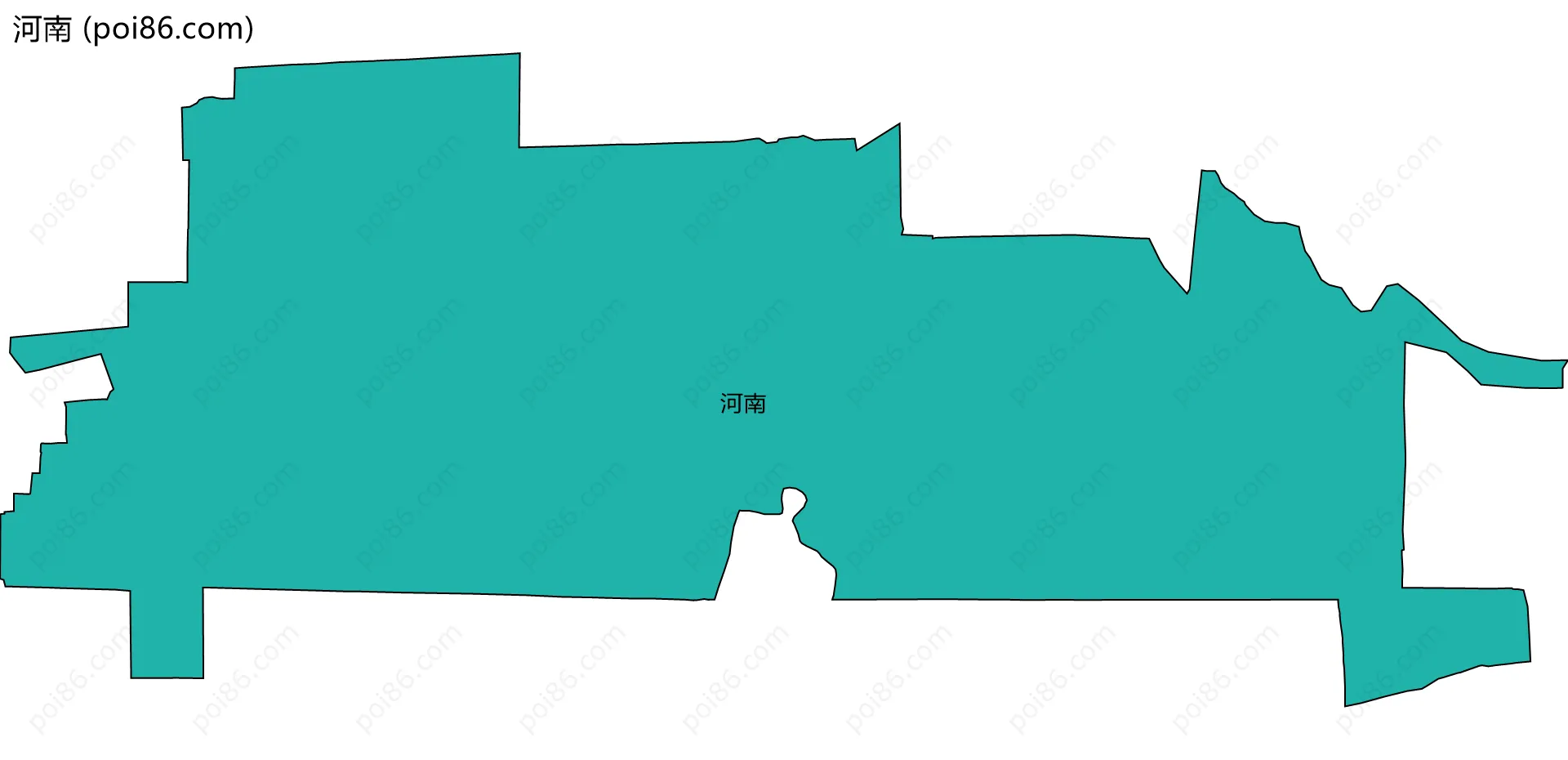 河南边界地图