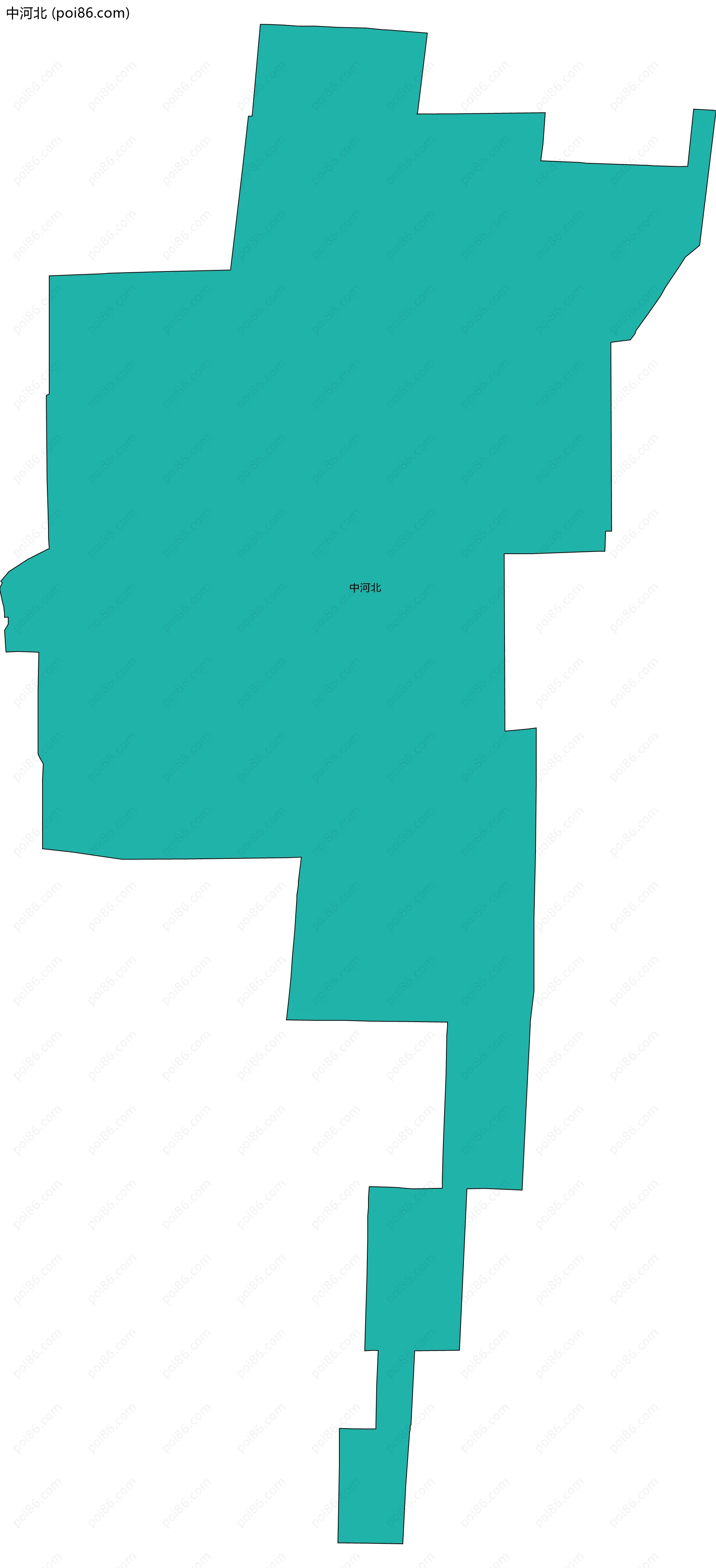 中河北边界地图