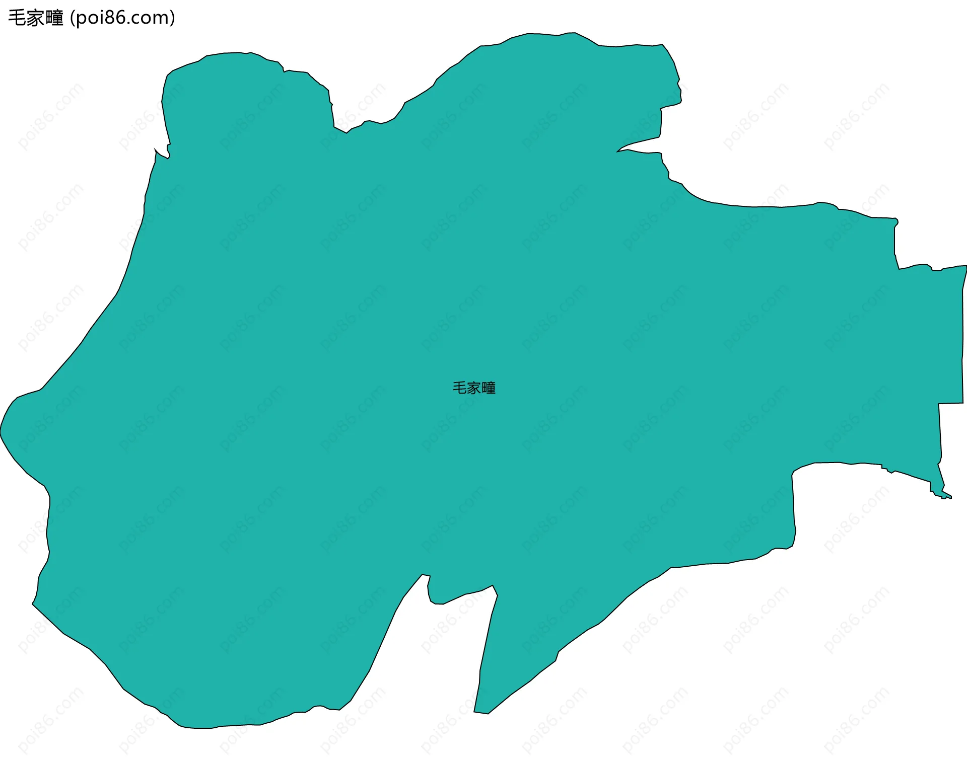 毛家疃边界地图