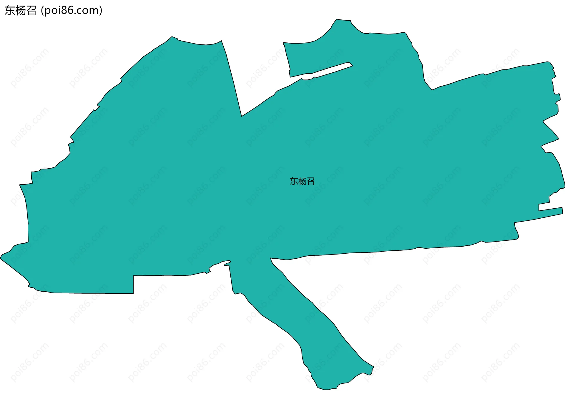 东杨召边界地图