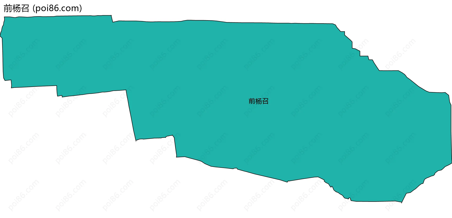 前杨召边界地图