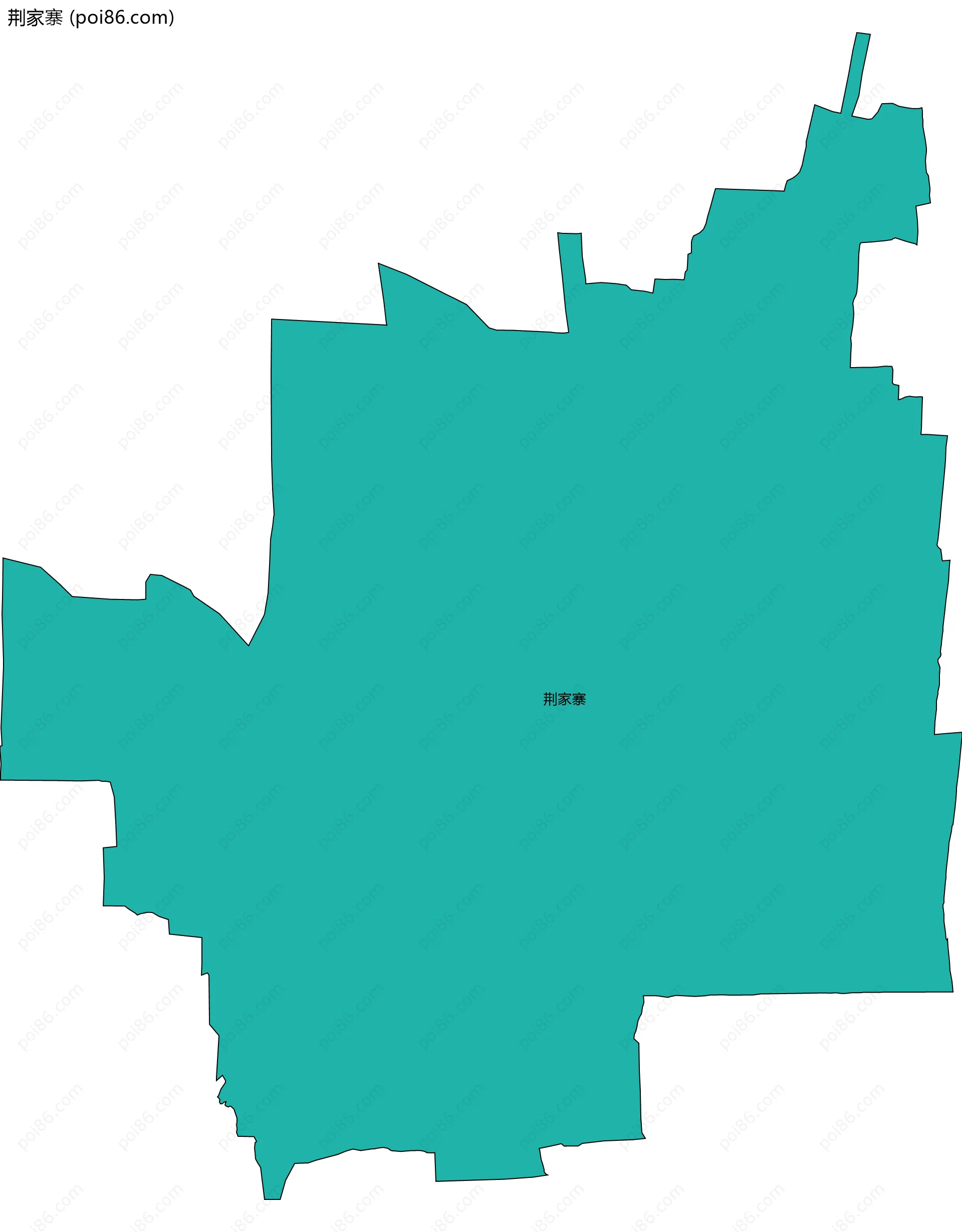 荆家寨边界地图