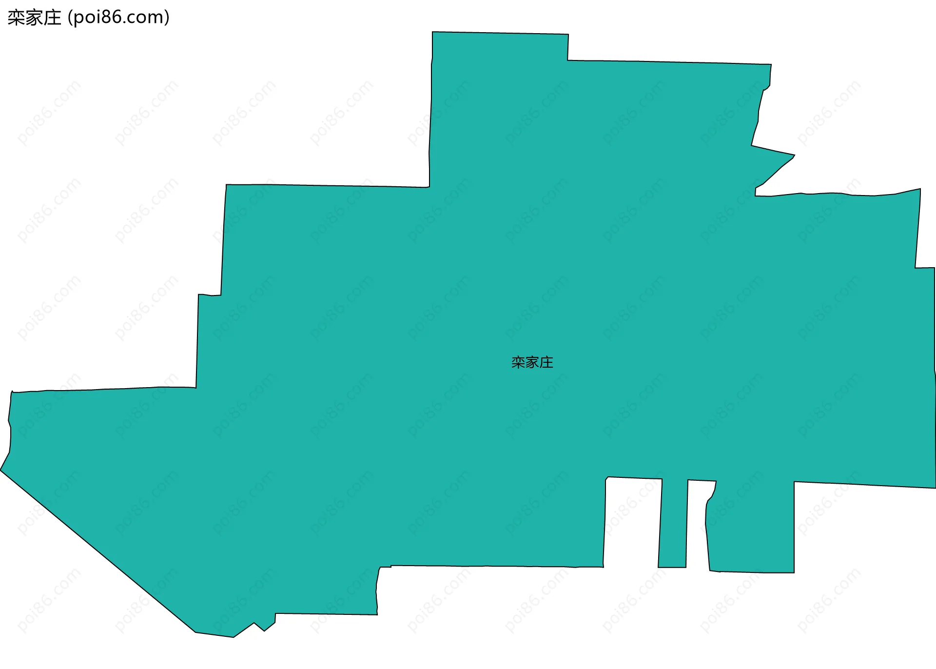 栾家庄边界地图