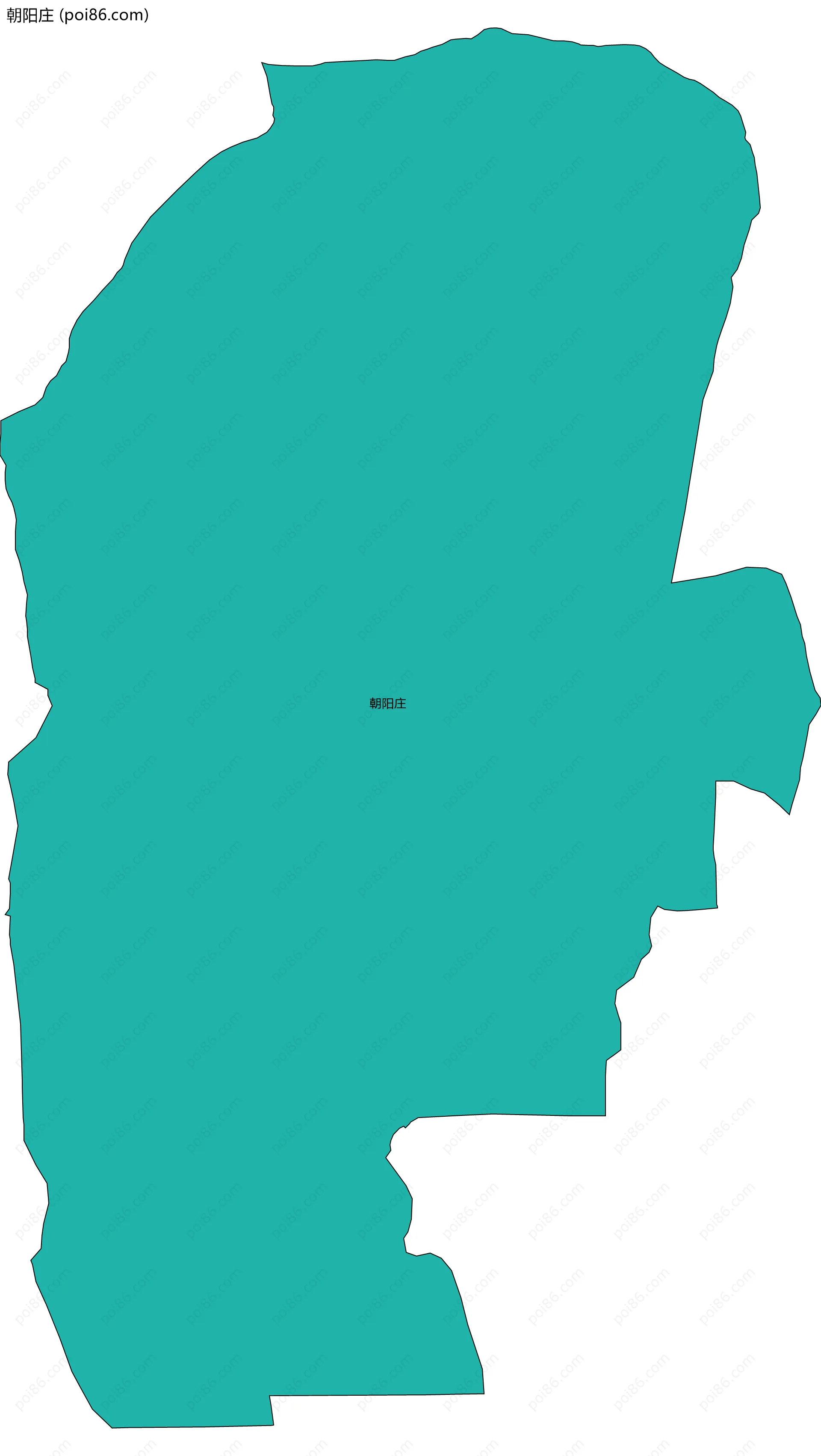 朝阳庄边界地图