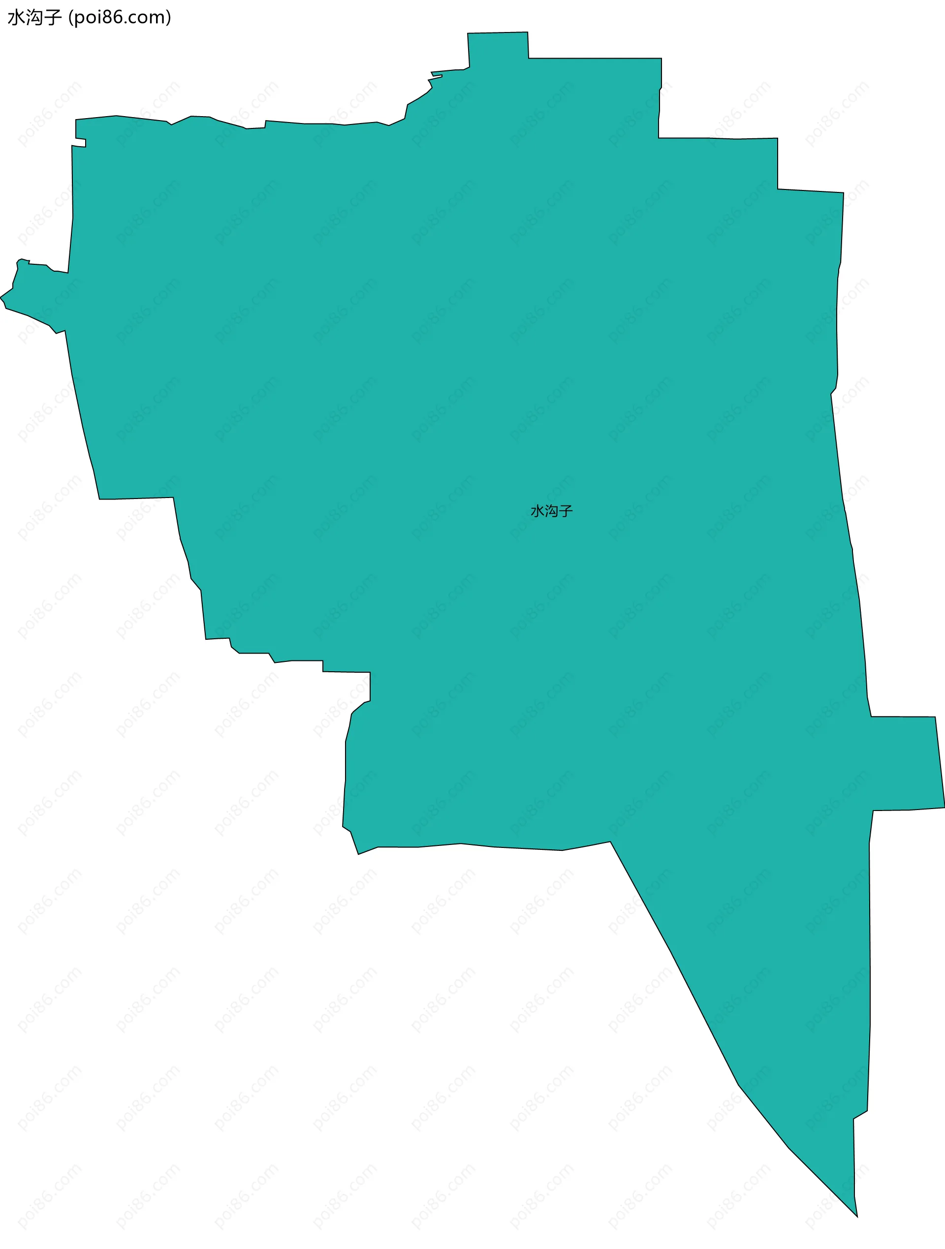 水沟子边界地图