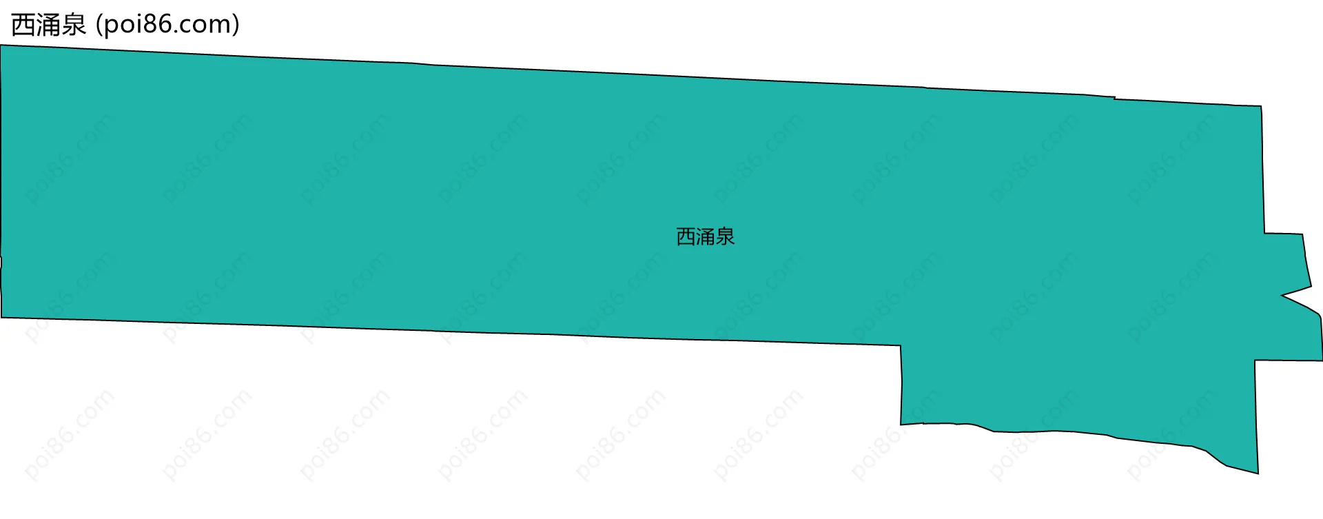 西涌泉边界地图