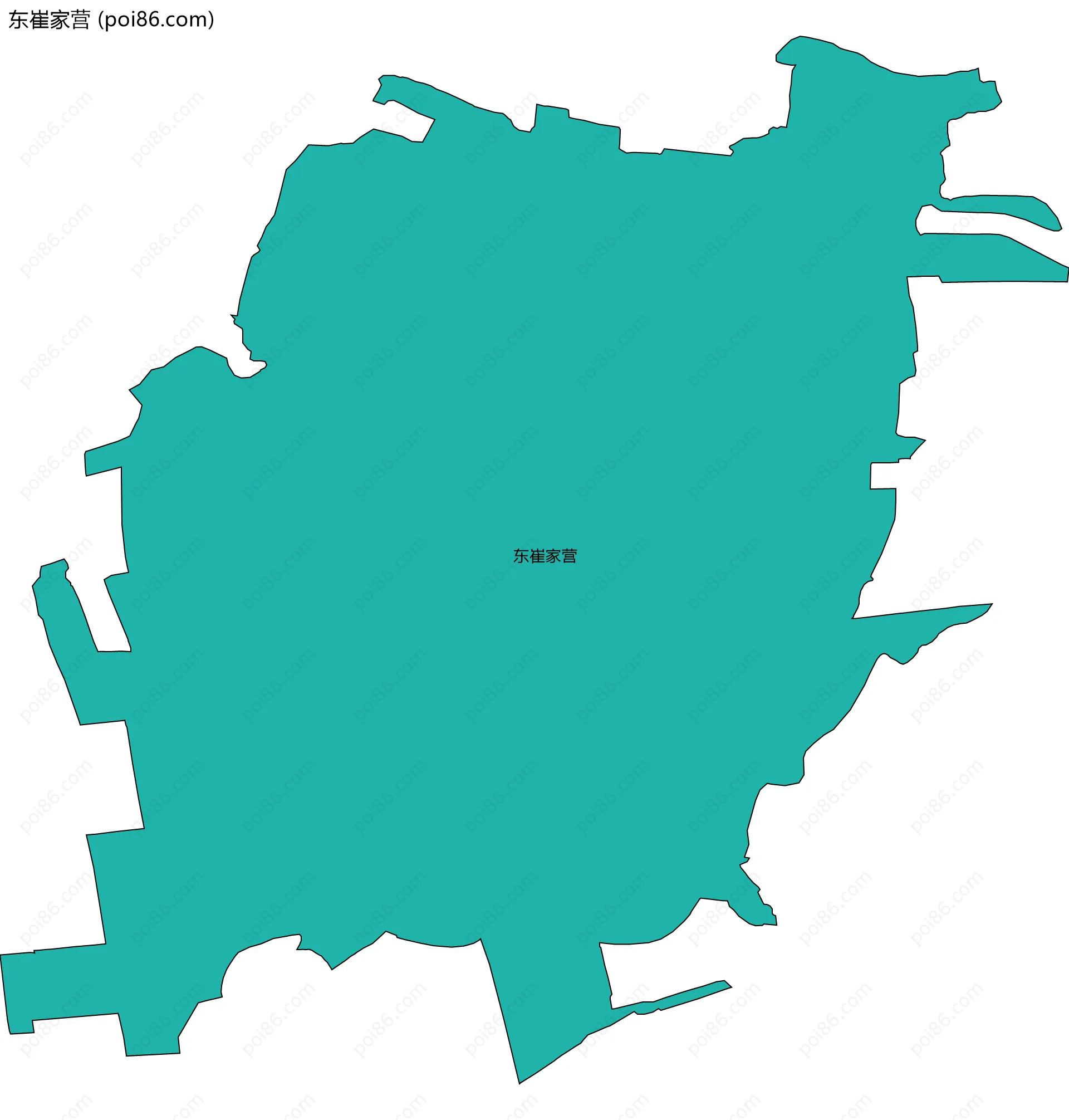 东崔家营边界地图