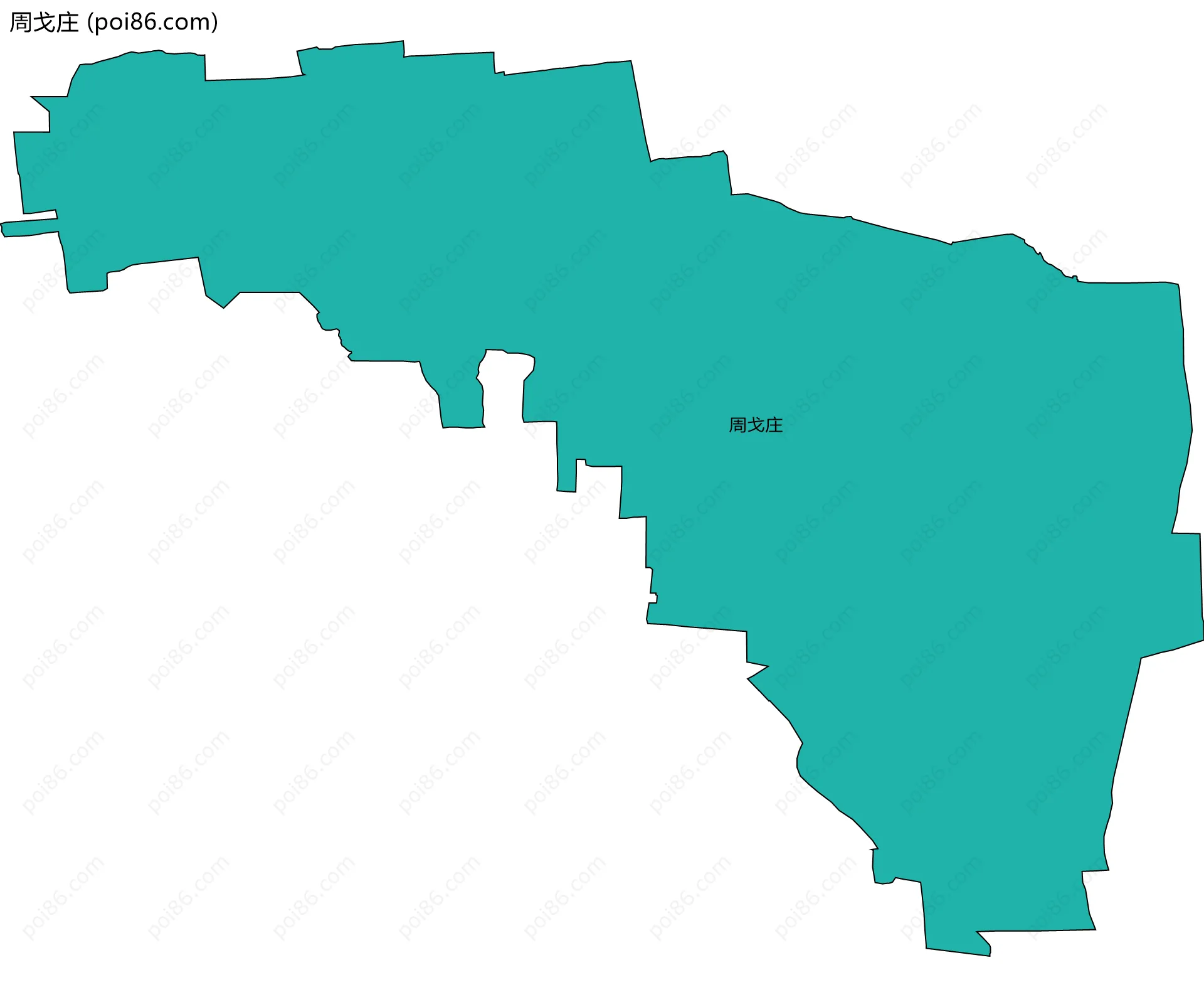 周戈庄边界地图