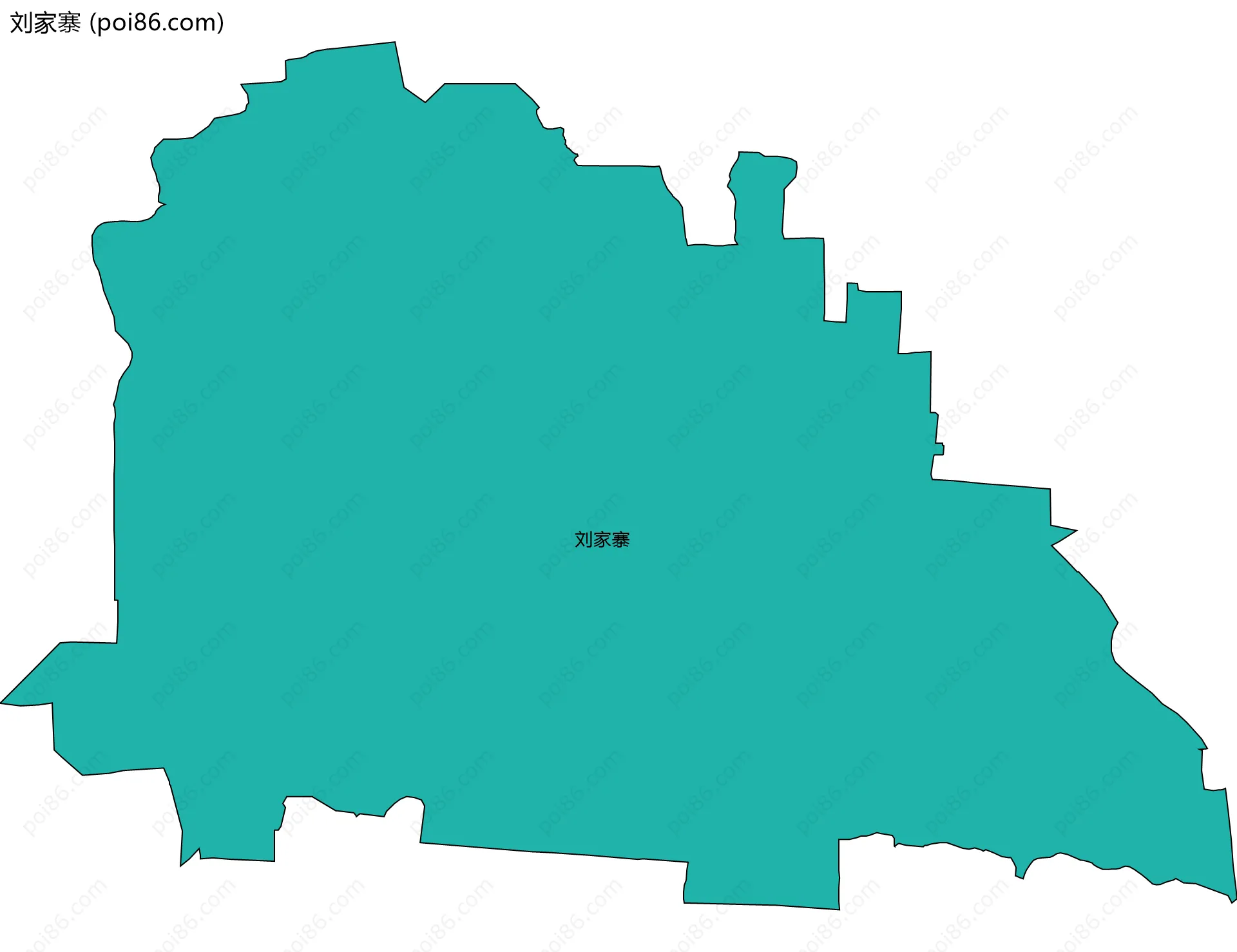 刘家寨边界地图