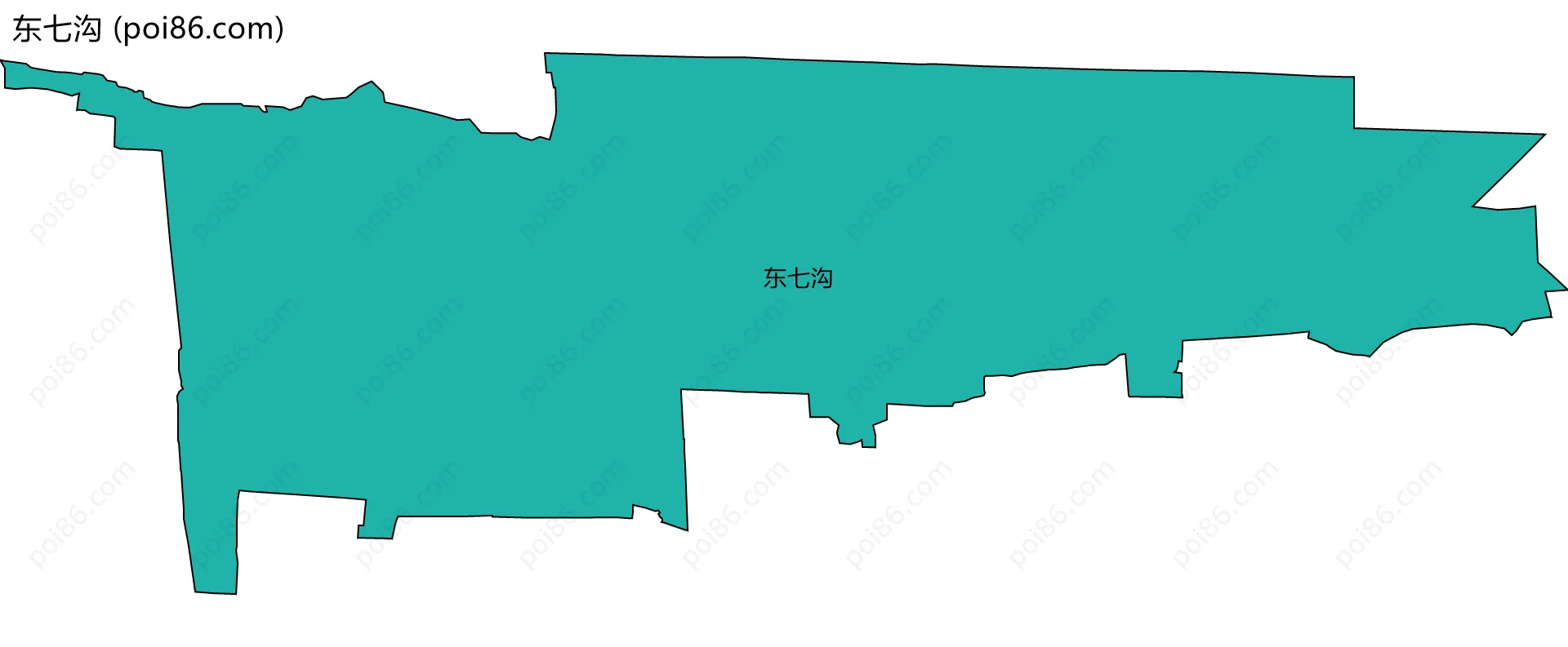 东七沟边界地图