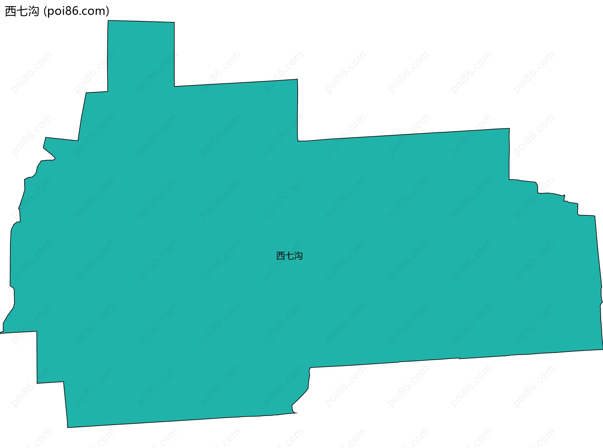 西七沟边界地图