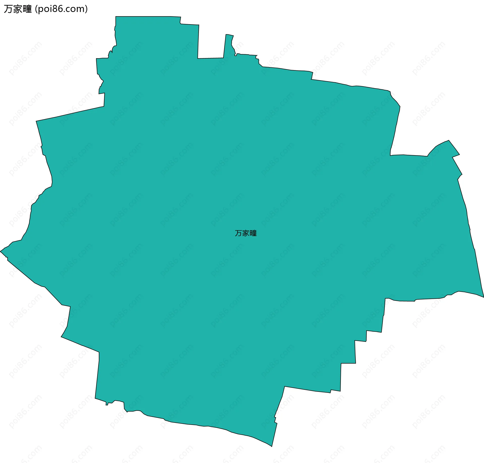 万家疃边界地图